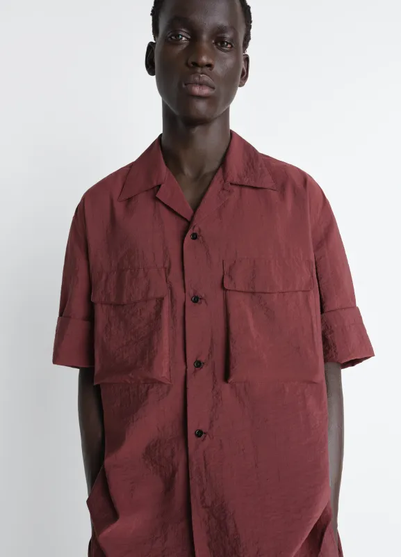 SHORT SLEEVE UTILITY SHIRT IN WASHED TECHNICAL COTTON made by Lemaire