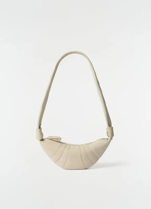 SMALL CROISSANT BAG IN ALPACA NUBUCK LEATHER made by Lemaire