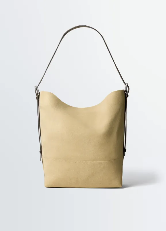BELTED TOTE BAG IN COTTON CANVAS made by Lemaire