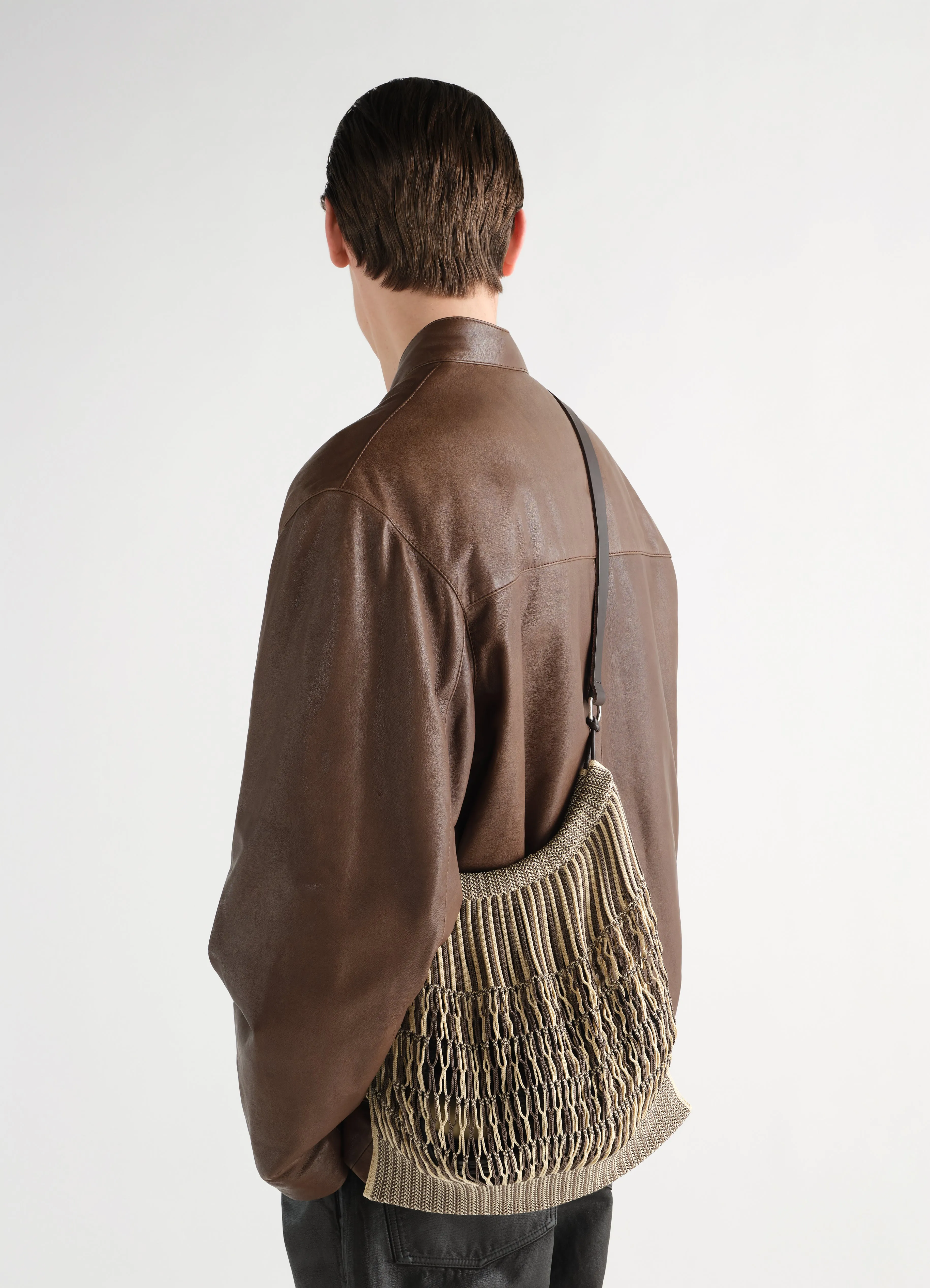 LARGE CROSSBODY FILT NET SHOPPING BAG sold by Lemaire product image thumbnail 3