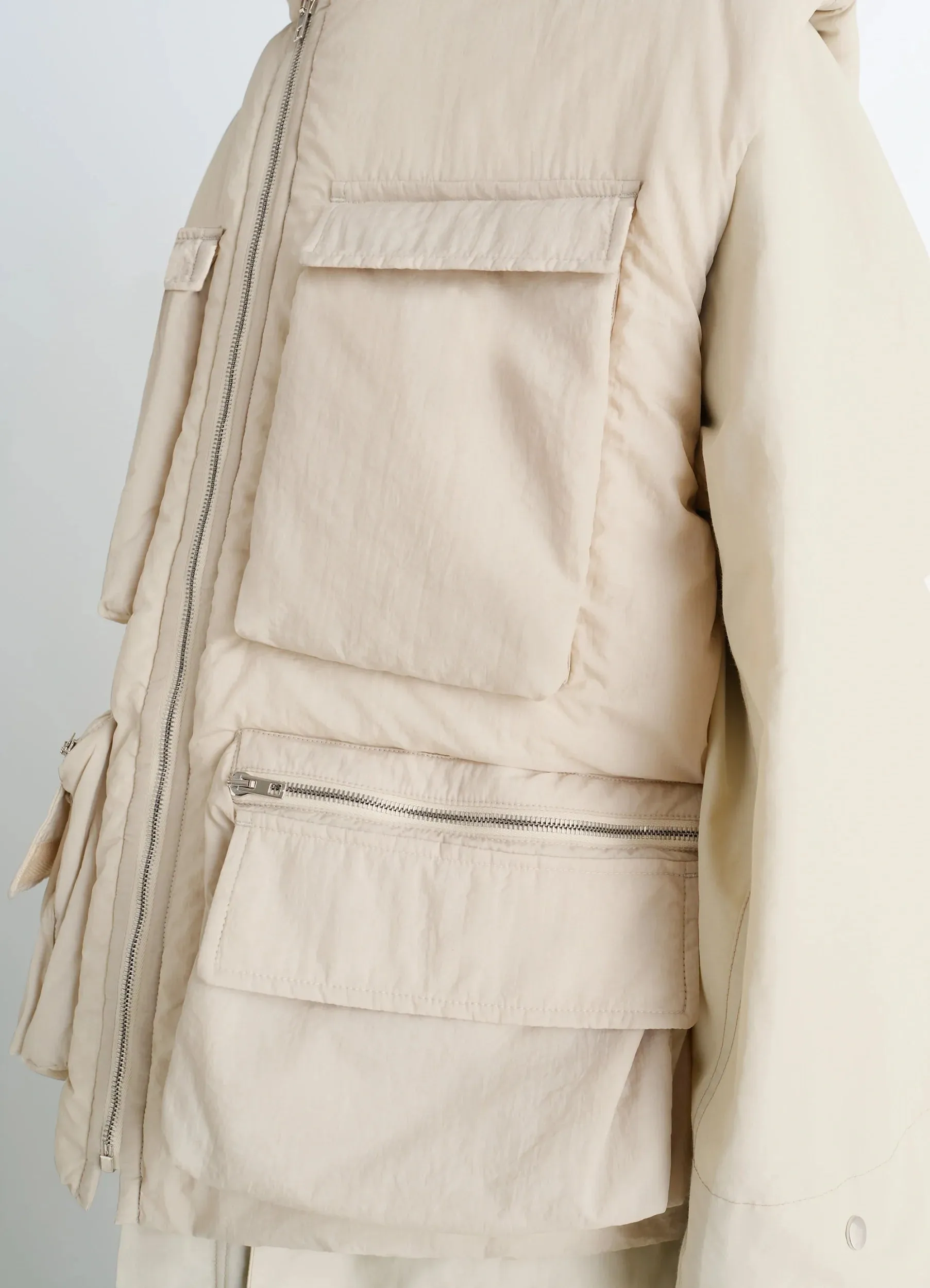 WADDED GILET WITH POCKETS IN LIGHT NYLON sold by Lemaire product image thumbnail 3