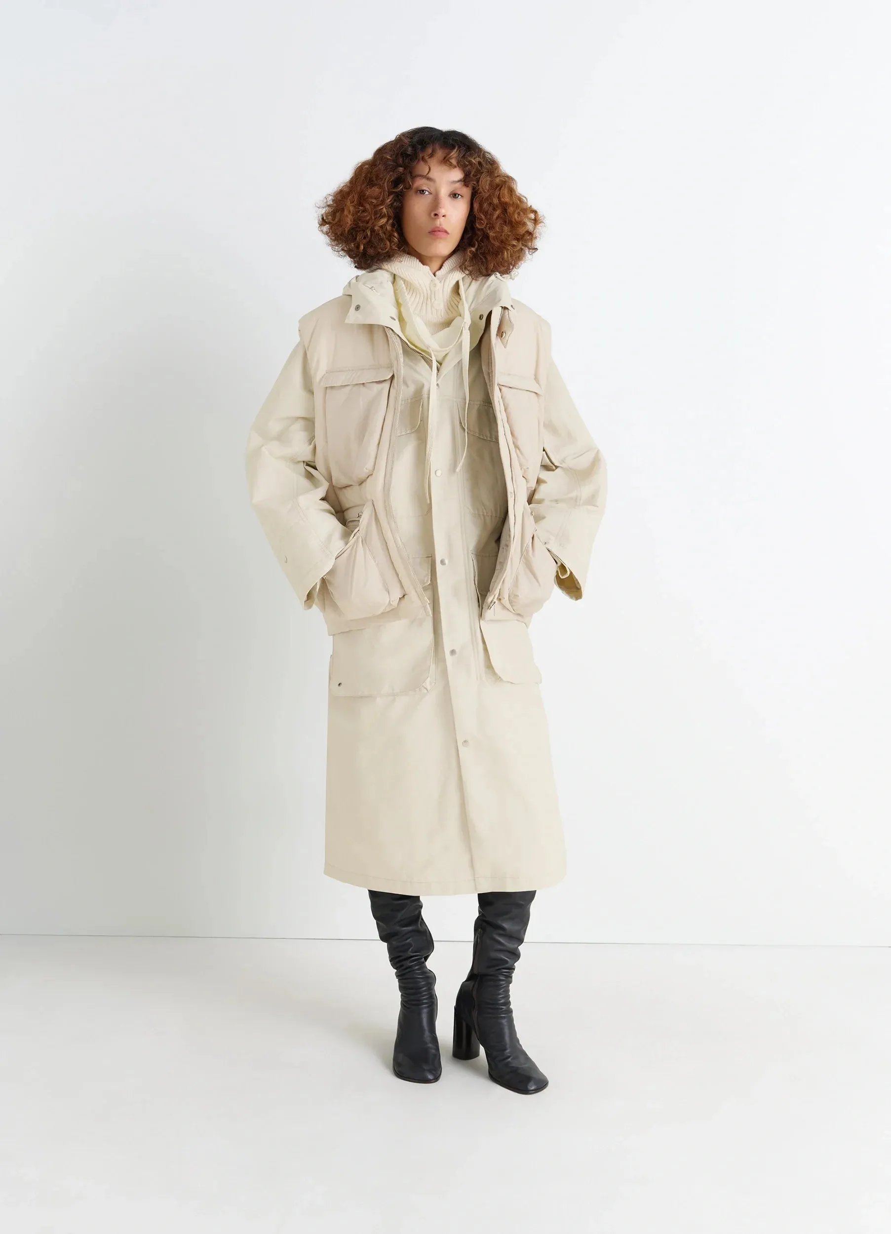 WADDED GILET WITH POCKETS IN LIGHT NYLON sold by Lemaire product image thumbnail 2