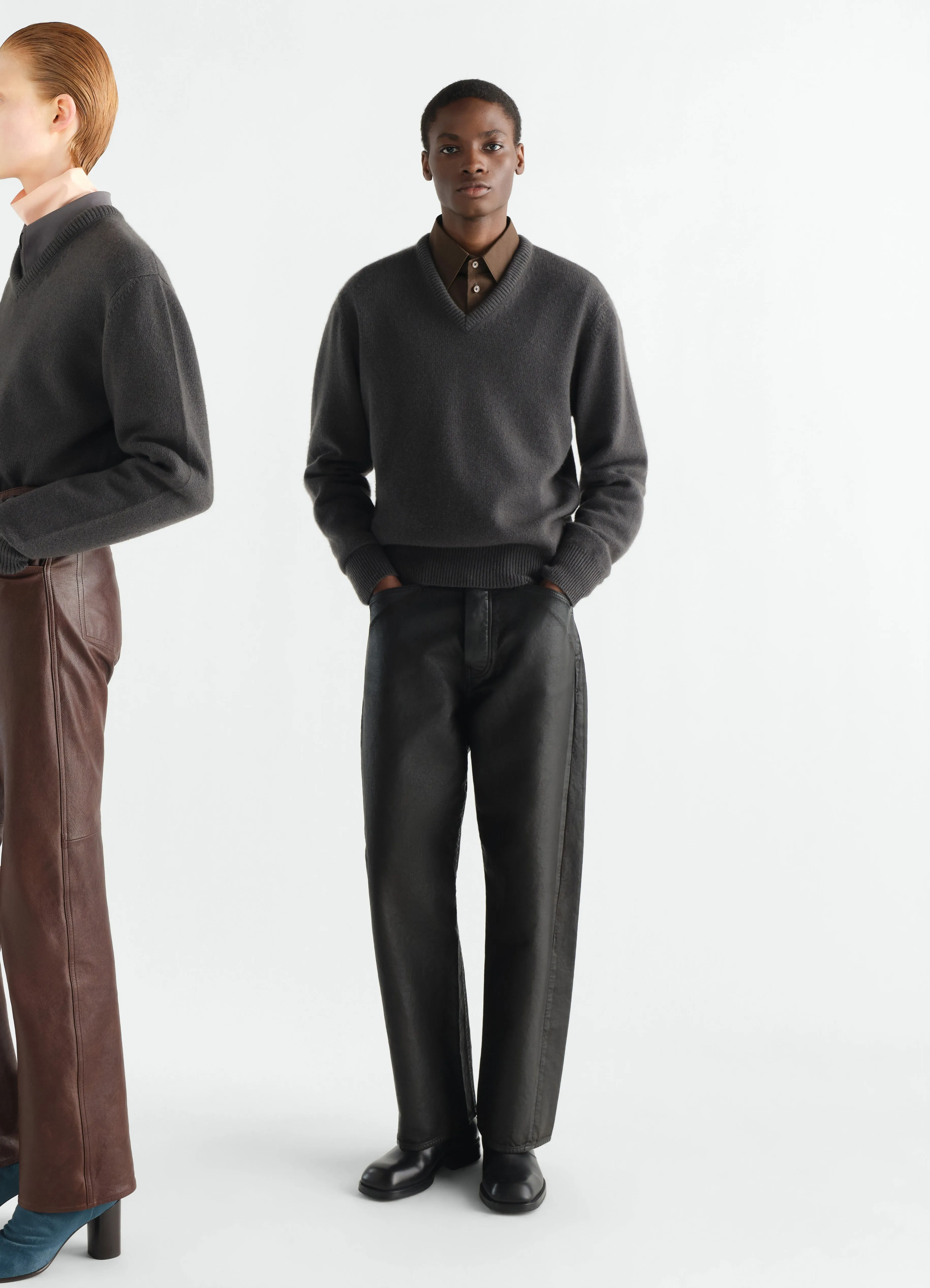 V-NECK SWEATER IN CASHMERE sold by Lemaire