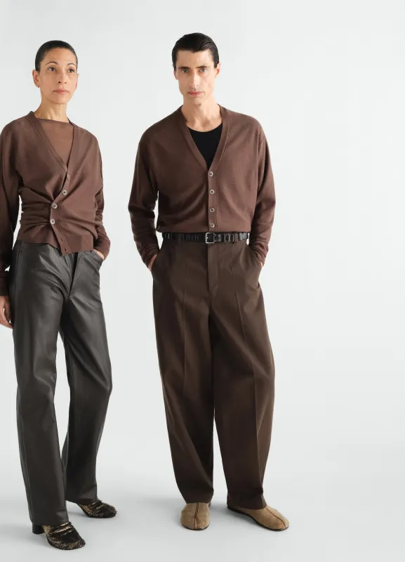 RELAXED TWISTED CARDIGAN IN MERINO BLEND made by Lemaire