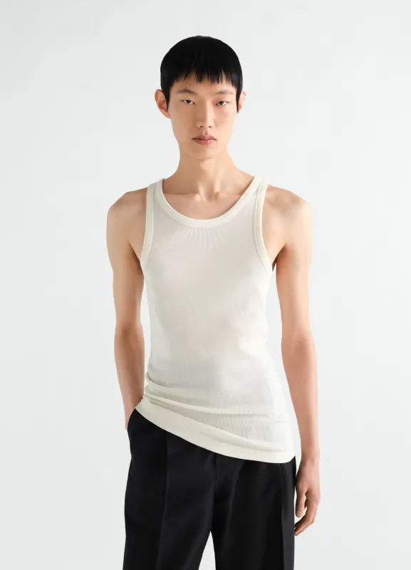 TANK TOP IN RIBBED JERSEY made by Lemaire