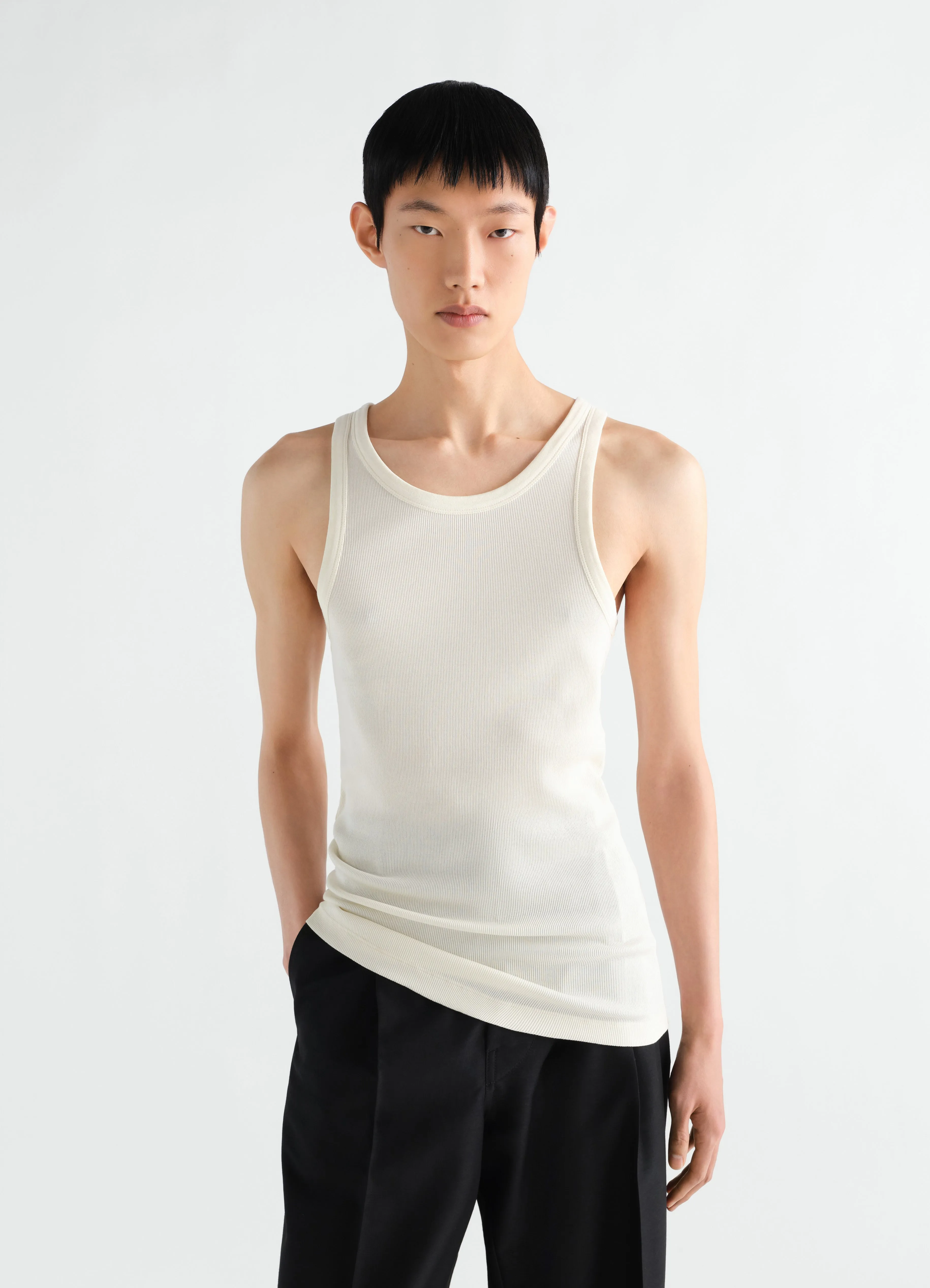 TANK TOP IN RIBBED JERSEY sold by Lemaire