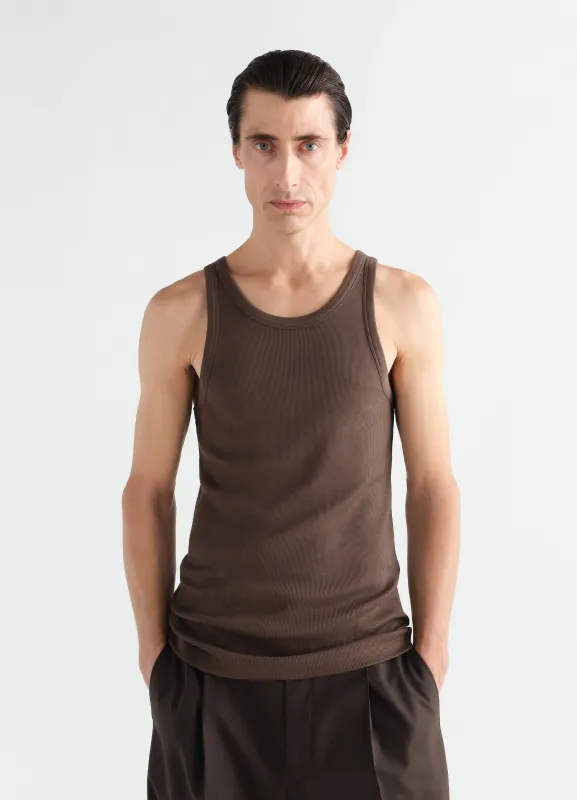 TANK TOP IN RIBBED JERSEY made by Lemaire