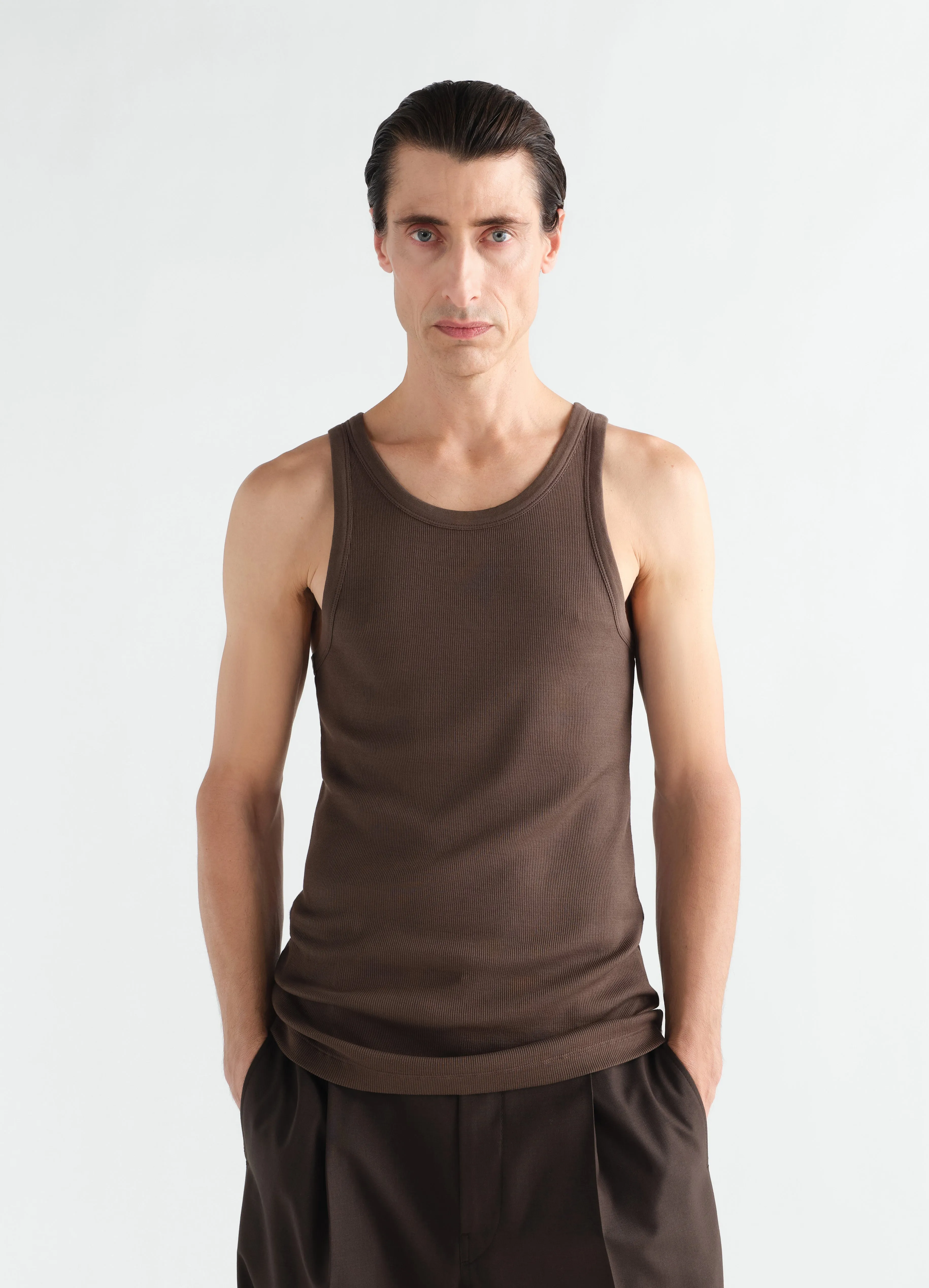 TANK TOP IN RIBBED JERSEY sold by Lemaire