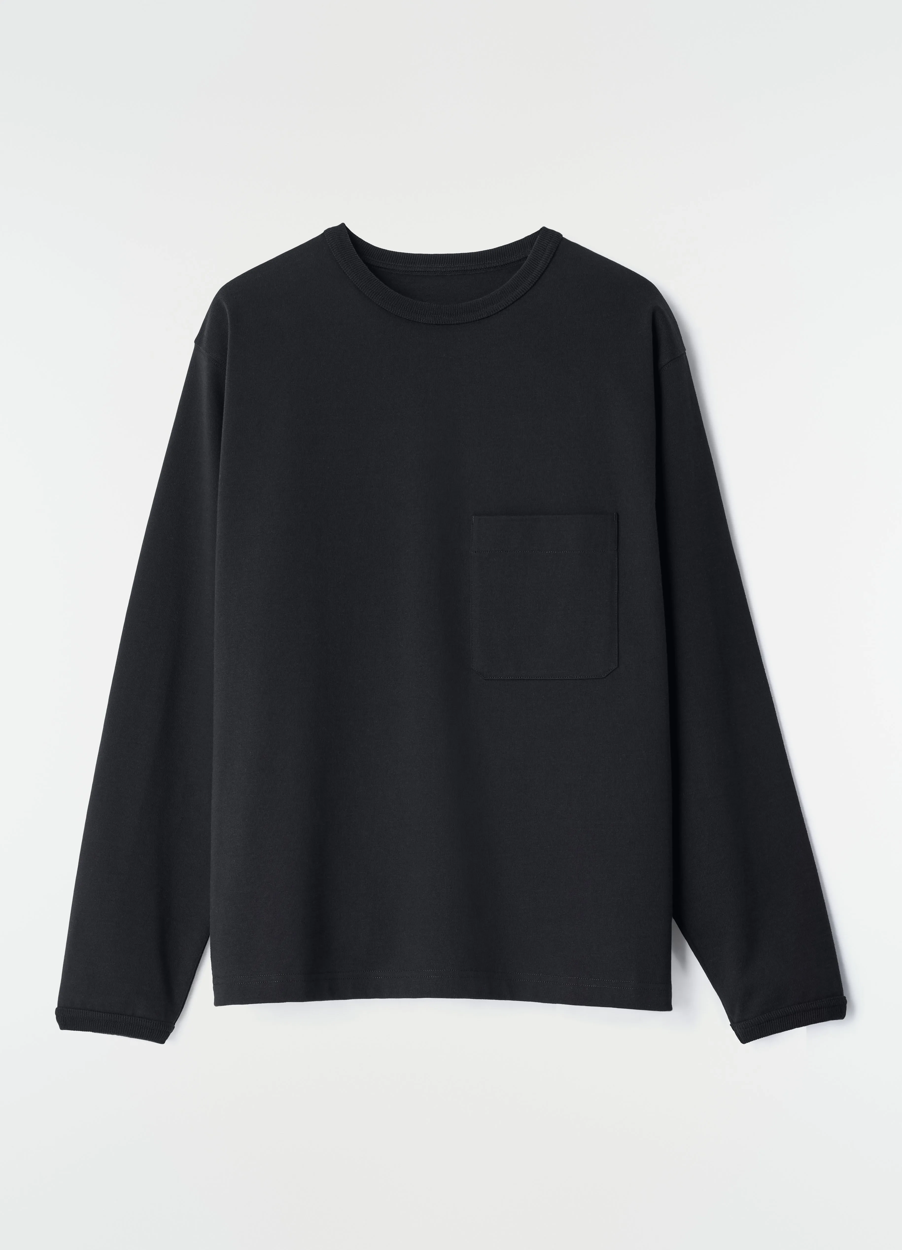 LONG-SLEEVE BOXY T-SHIRT IN COMPACT COTTON JERSEY sold by Lemaire product image thumbnail 3