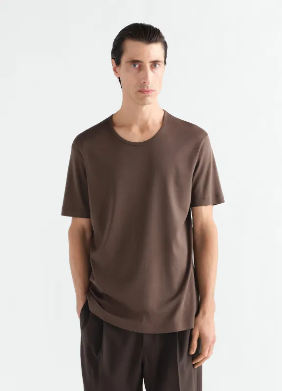 SCOOP-NECK T-SHIRT IN RIBBED JERSEY made by Lemaire