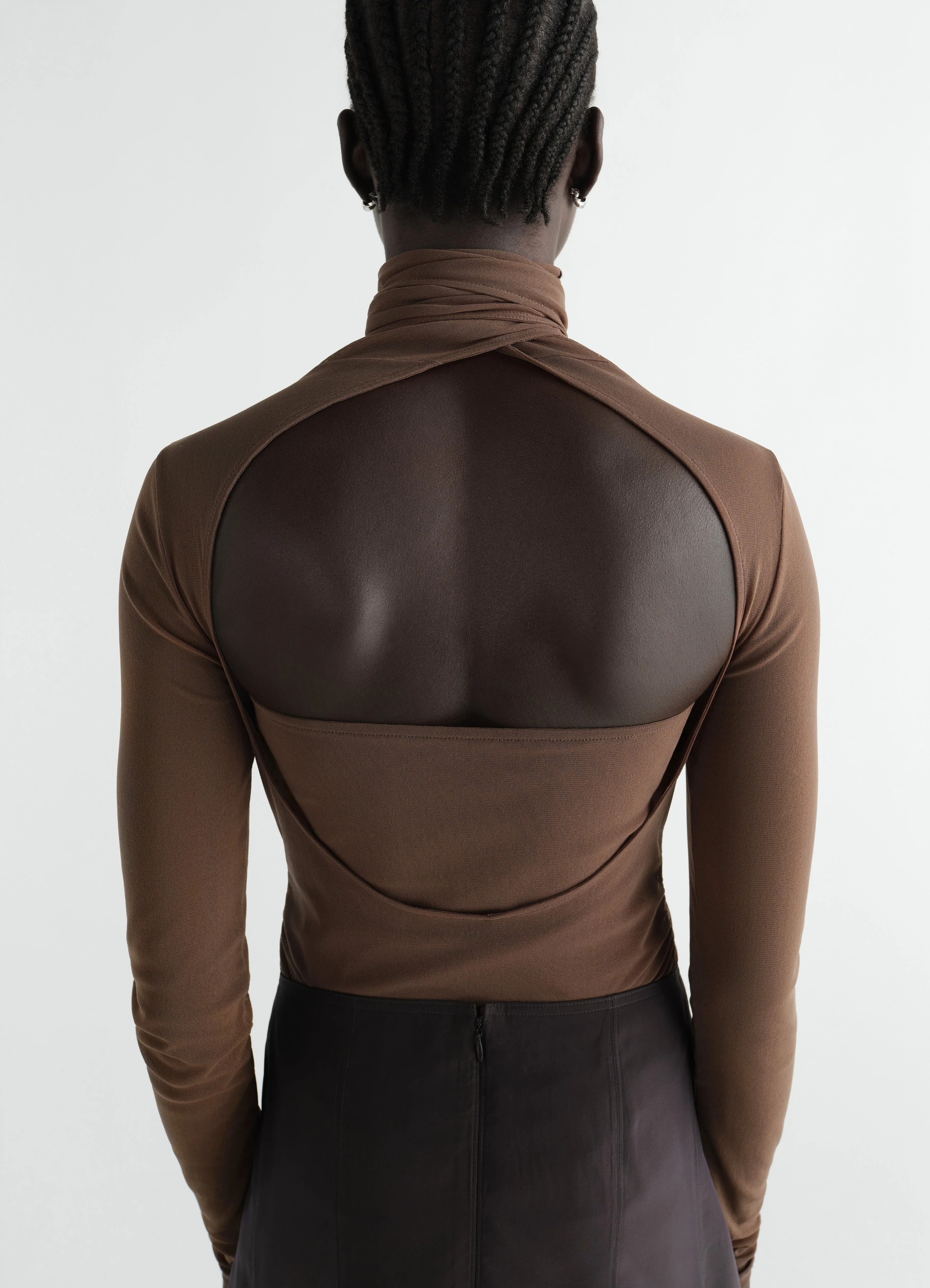 BALLERINA SCARF TOP IN MESH JERSEY sold by Lemaire product image thumbnail 5
