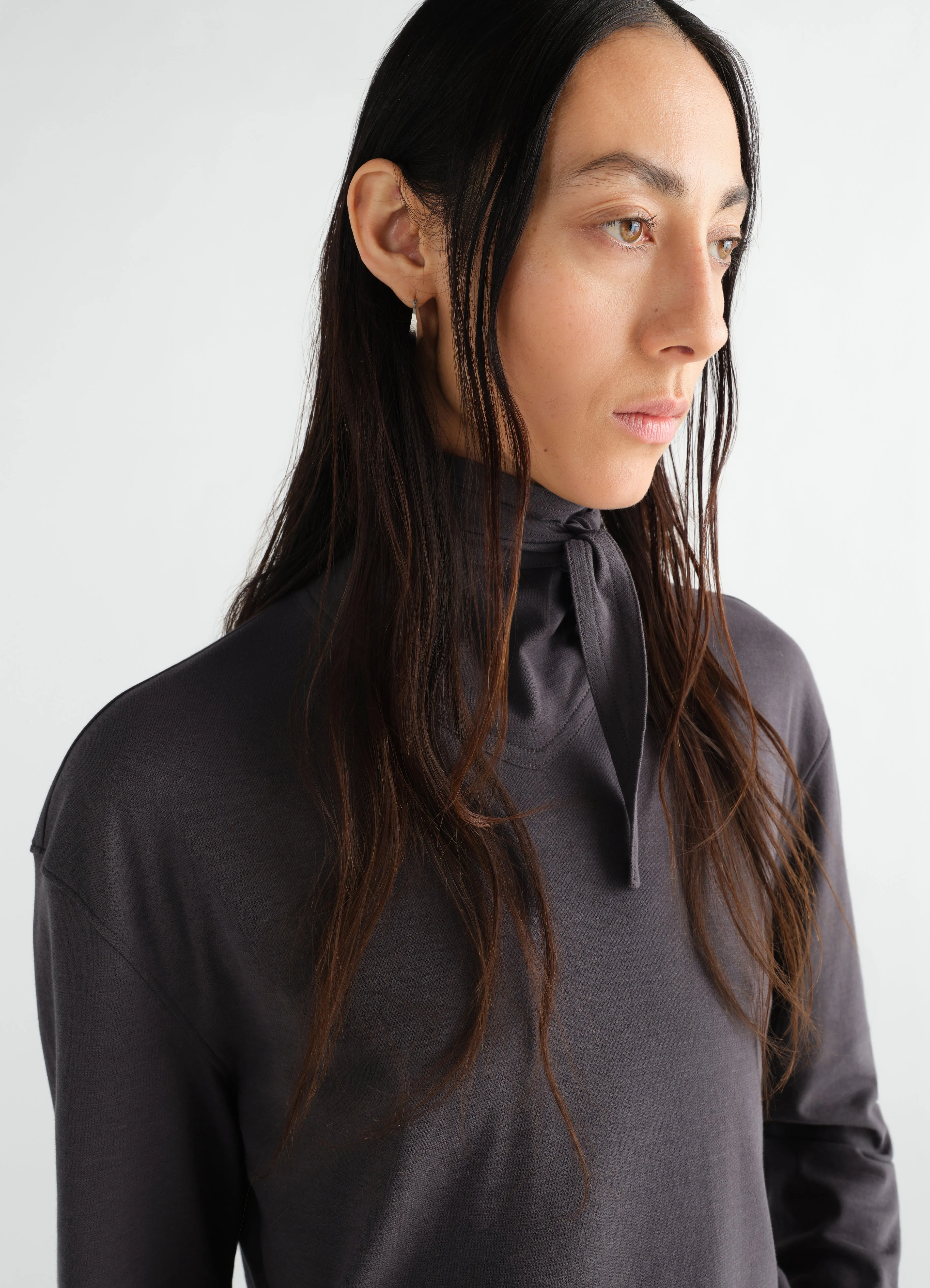 LONG-SLEEVE SCARF TOP IN SILKY JERSEY CREPE sold by Lemaire product image thumbnail 3