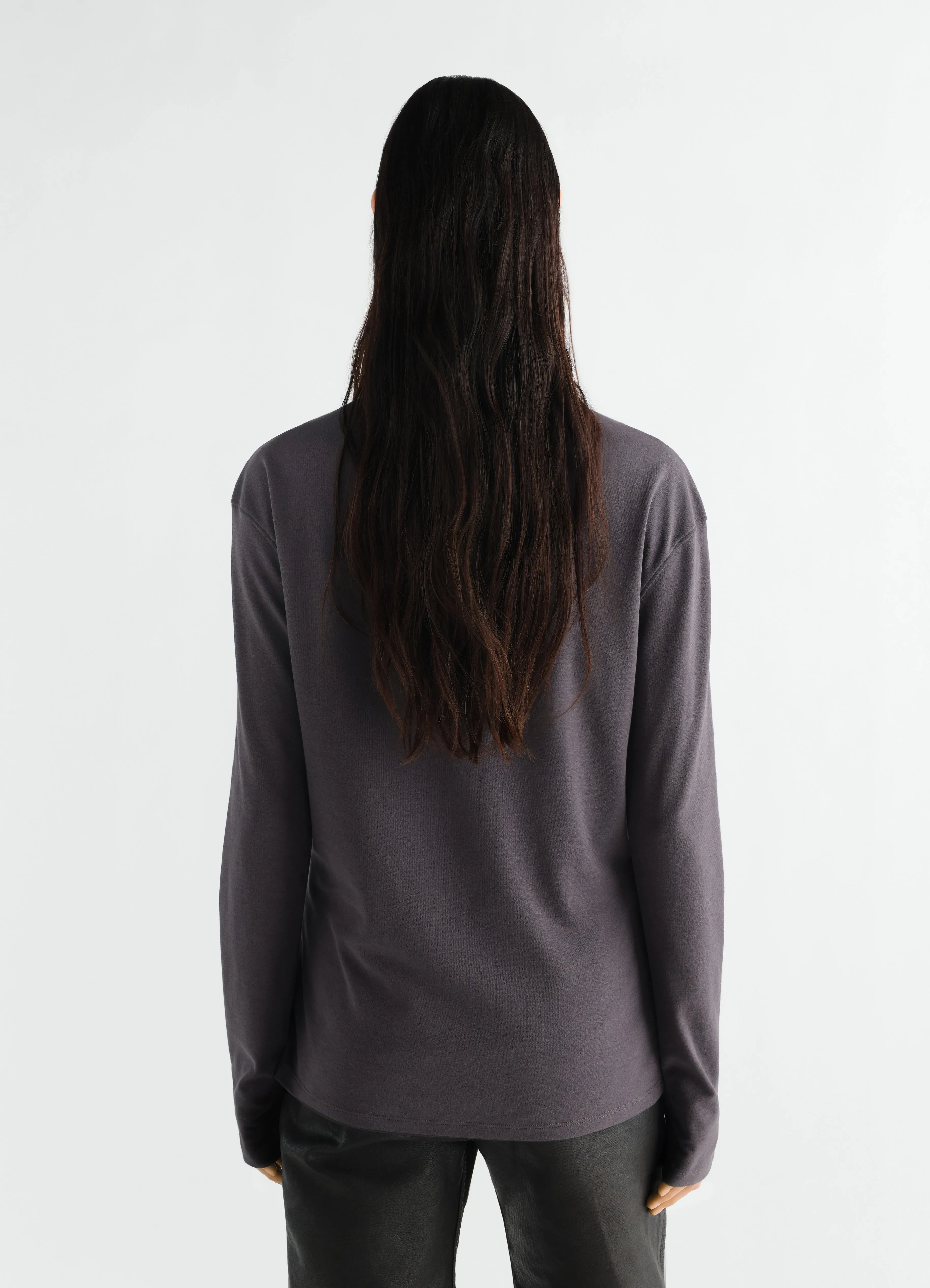LONG-SLEEVE SCARF TOP IN SILKY JERSEY CREPE sold by Lemaire product image thumbnail 4