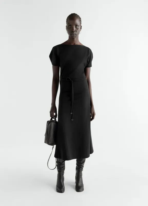 BELTED DRESS IN HEAVY COTTON JERSEY made by Lemaire