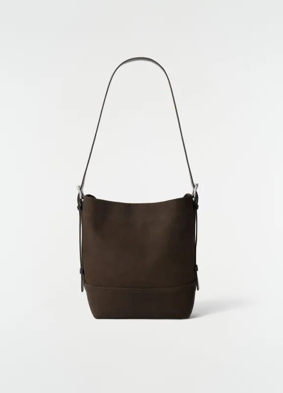 SMALL BELTED TOTE BAG IN ALPACA NUBUCK made by Lemaire