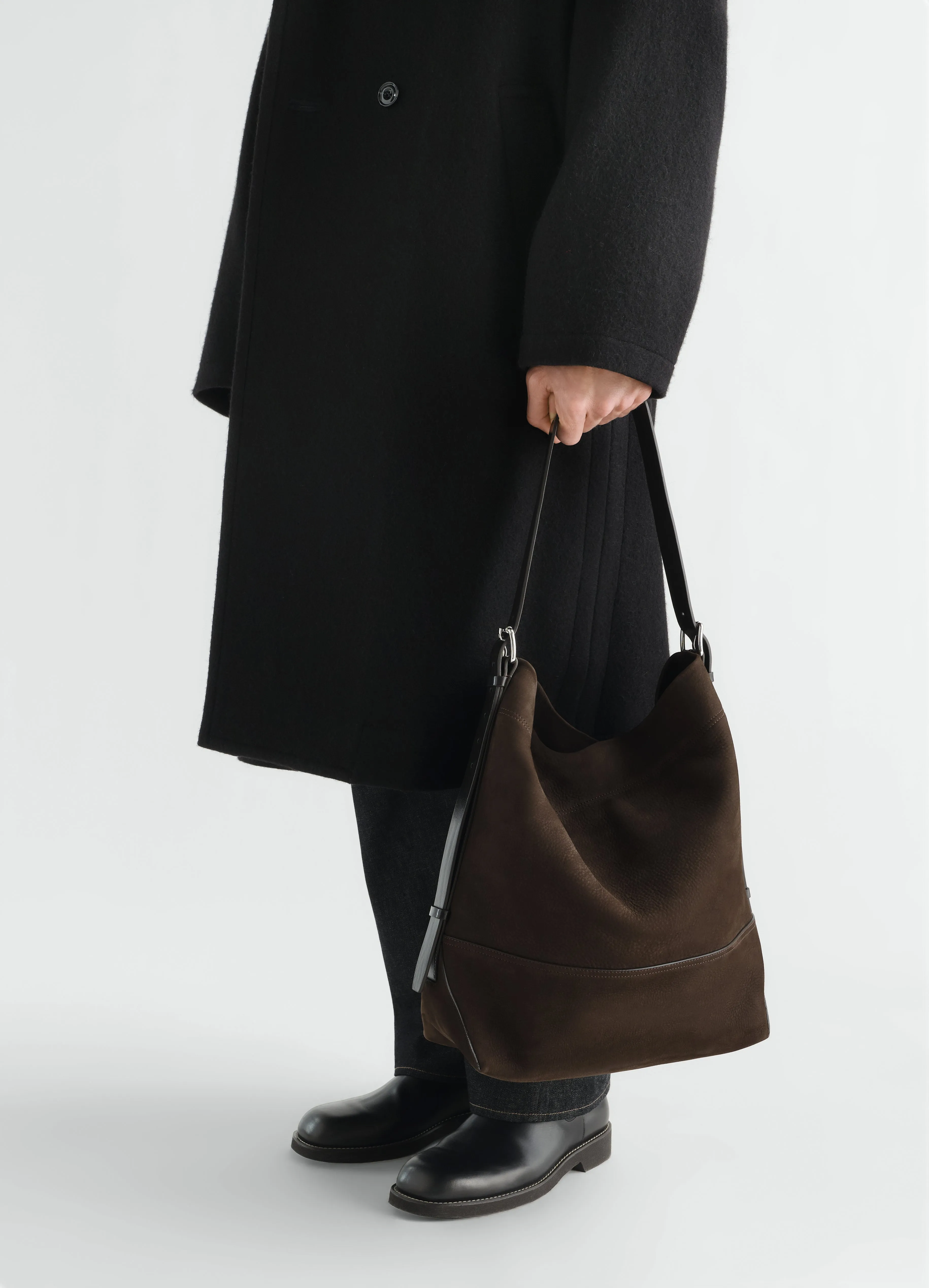 BELTED TOTE BAG IN ALPACA NUBUCK sold by Lemaire product image thumbnail 3