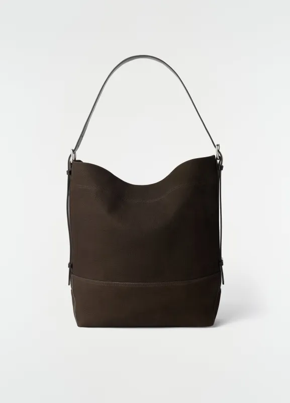 BELTED TOTE BAG IN ALPACA NUBUCK made by Lemaire
