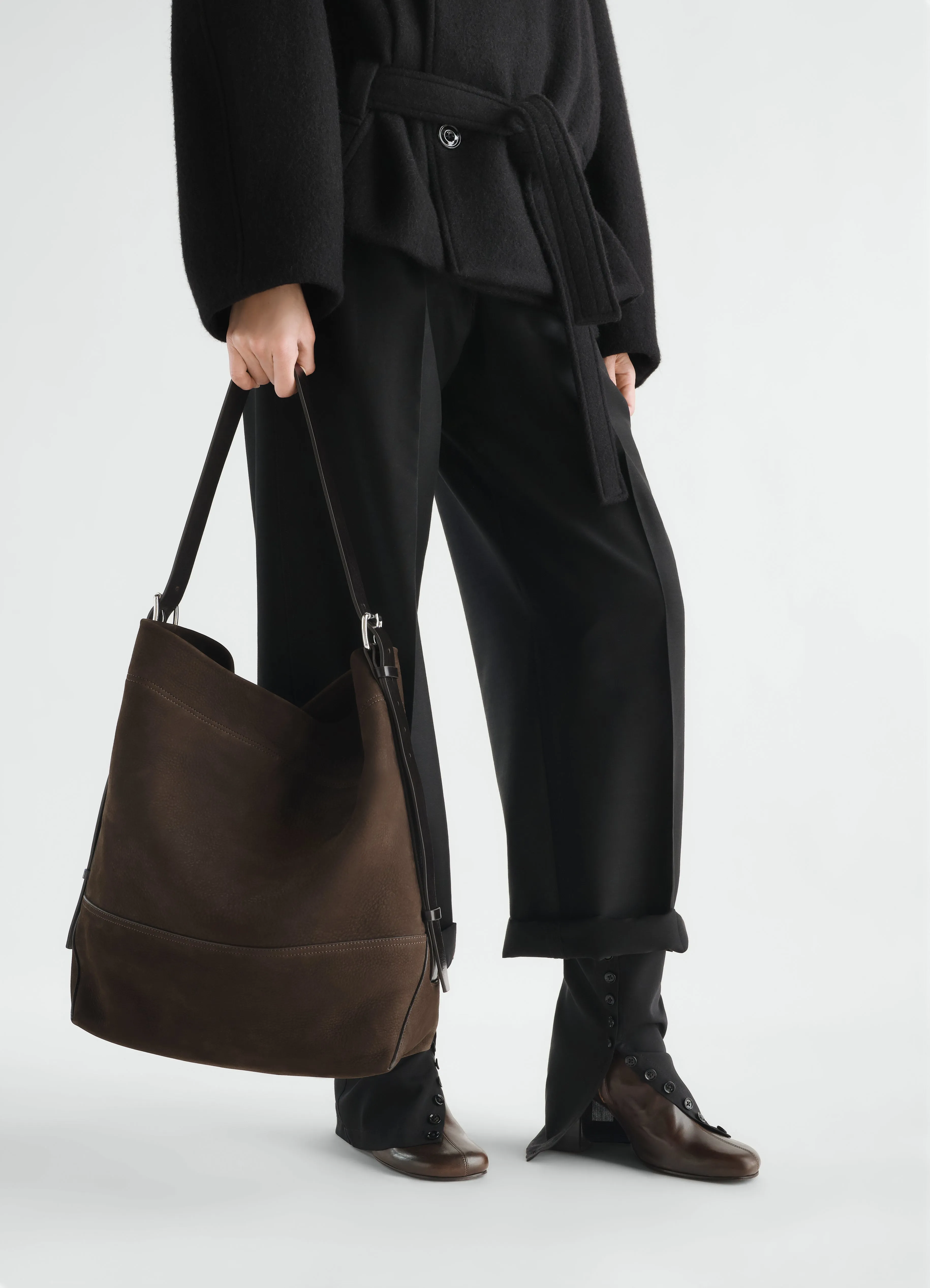 BELTED TOTE BAG IN ALPACA NUBUCK sold by Lemaire product image thumbnail 2