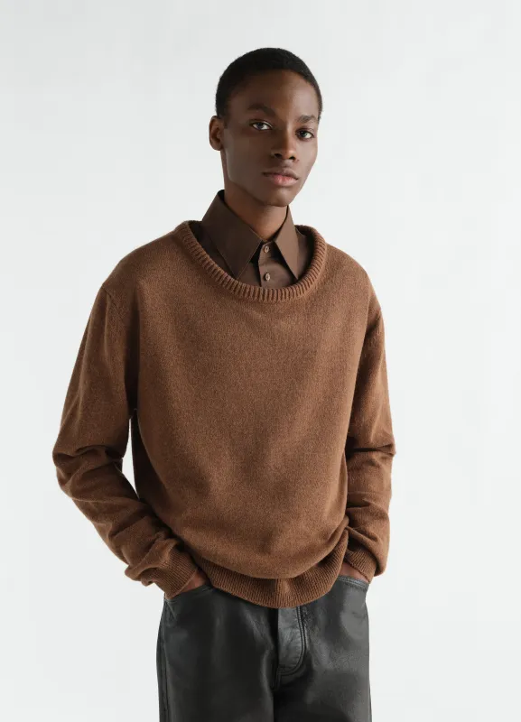 CREW-NECK SWEATER IN ALPACA WOOL BLEND made by Lemaire