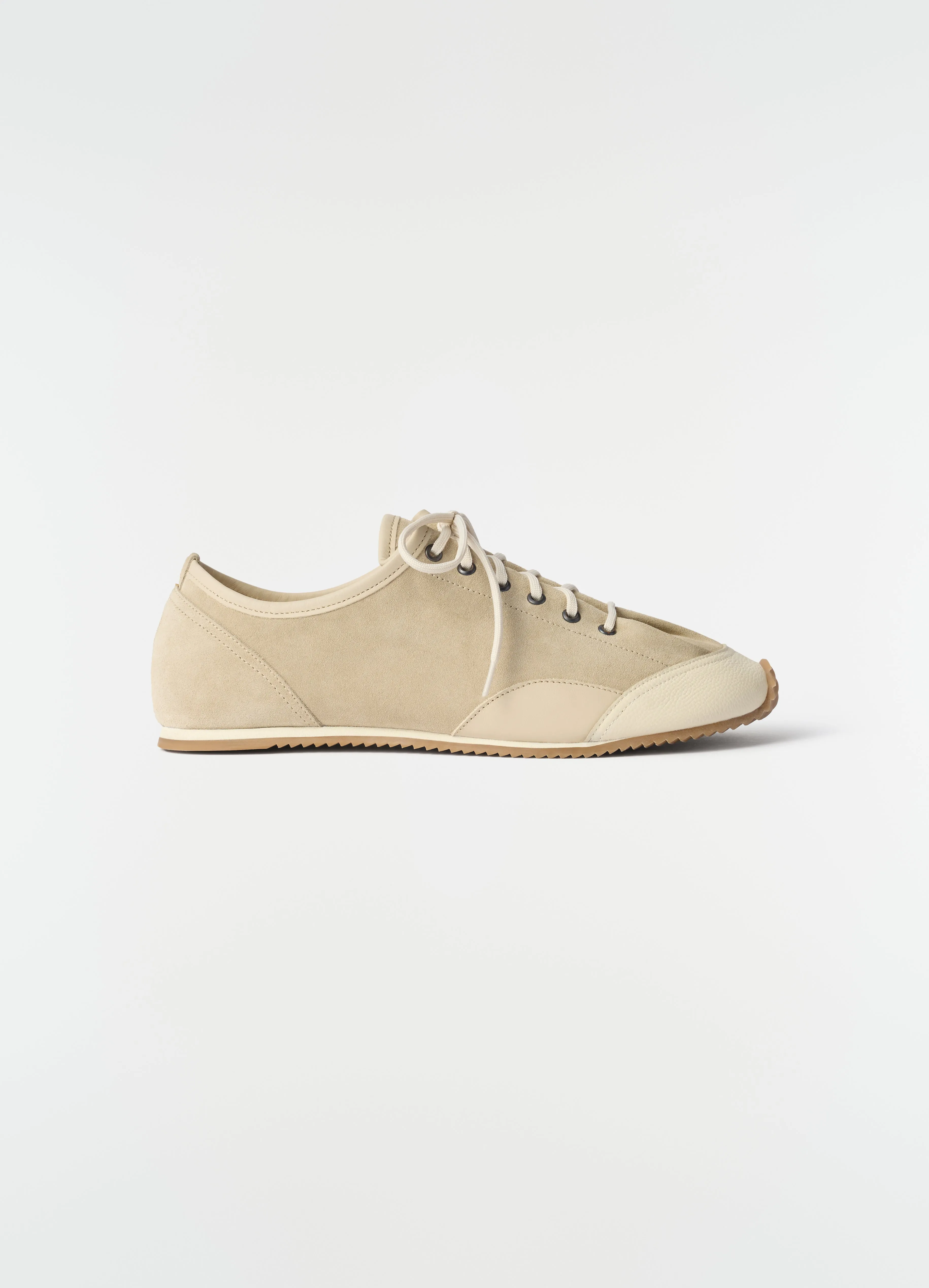 GUMMY GRIPS SNEAKERS IN MIXED LEATHERS sold by Lemaire