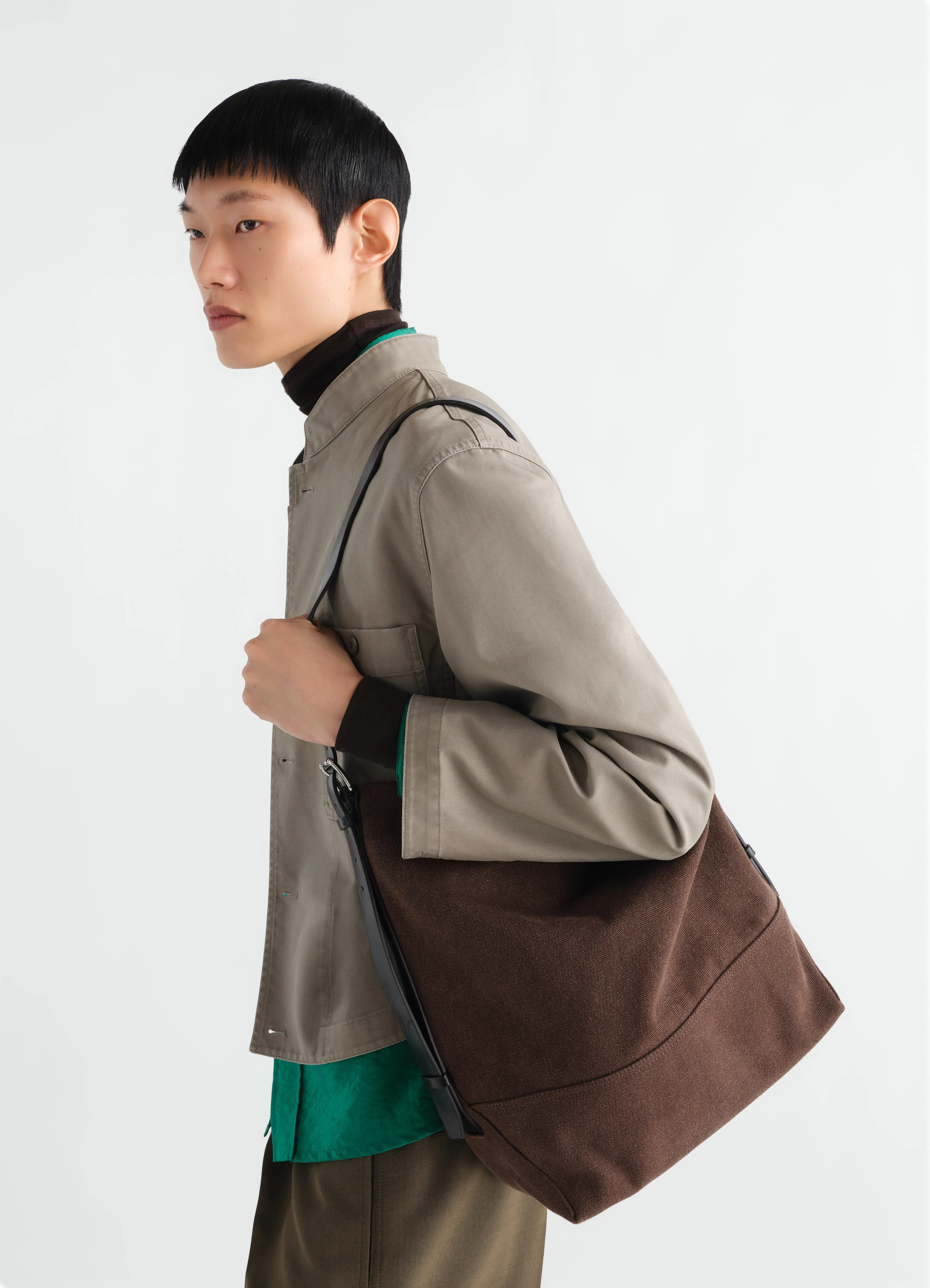 BELTED TOTE BAG IN HEAVY ECO COTTON CANVAS sold by Lemaire product image thumbnail 2