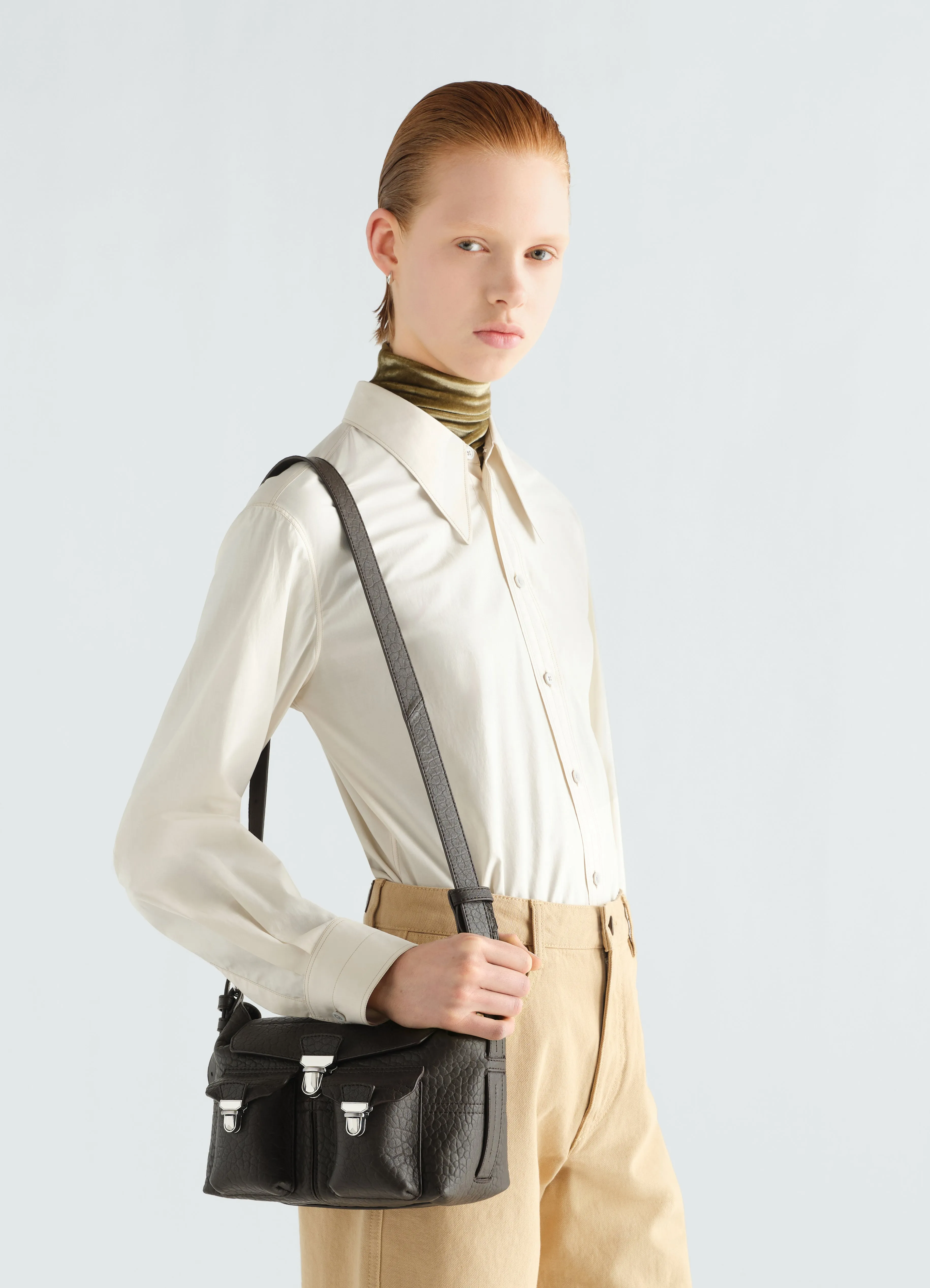 MINI SOFT GEAR BAG IN BUBBLE LAMBSKIN sold by Lemaire product image thumbnail 2