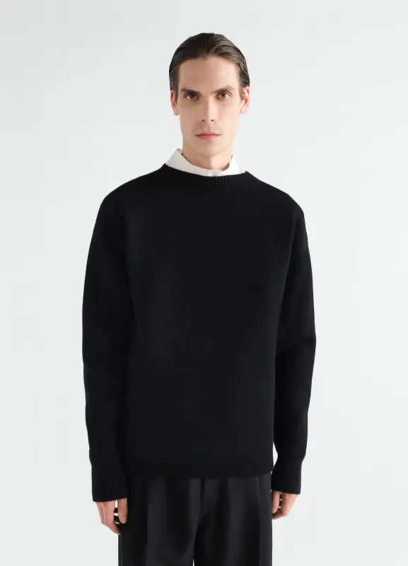 BOAT-NECK SWEATER IN DOUBLE-FACE VIRGIN WOOL made by Lemaire