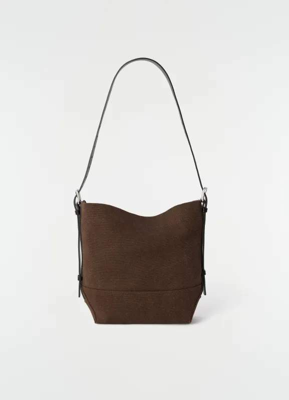 SMALL BELTED TOTE BAG IN HEAVY ECO COTTON CANVAS made by Lemaire
