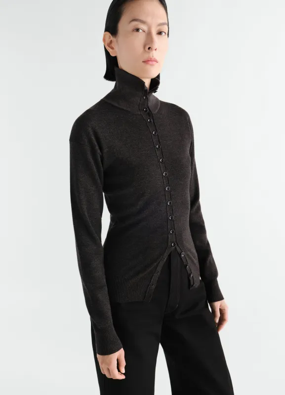 BUTTONED TOP IN FINE WOOL made by Lemaire
