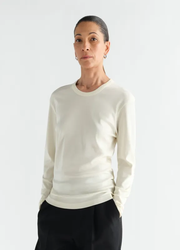RIB LONG SLEEVE TOP IN JERSEY made by Lemaire