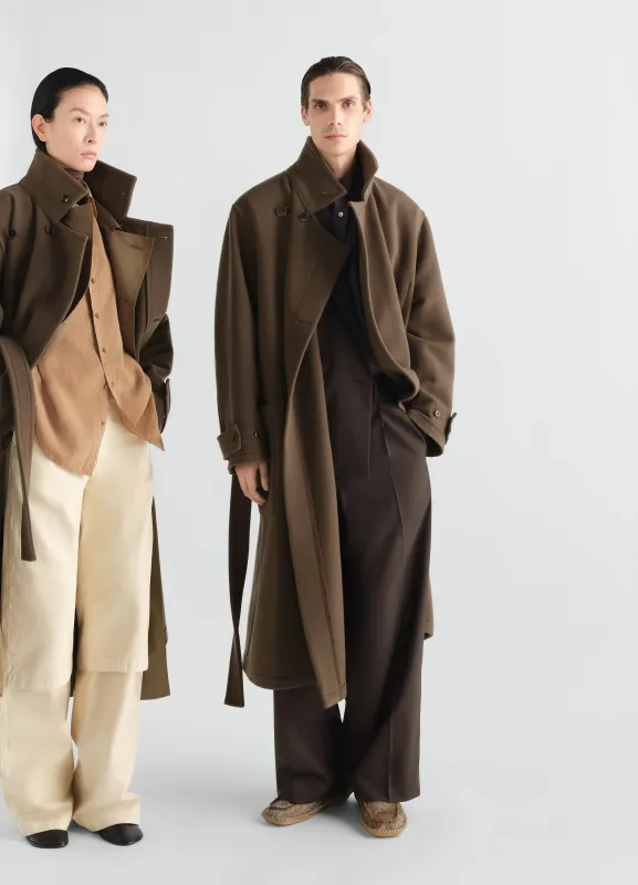 WRAP COAT IN WOOL made by Lemaire