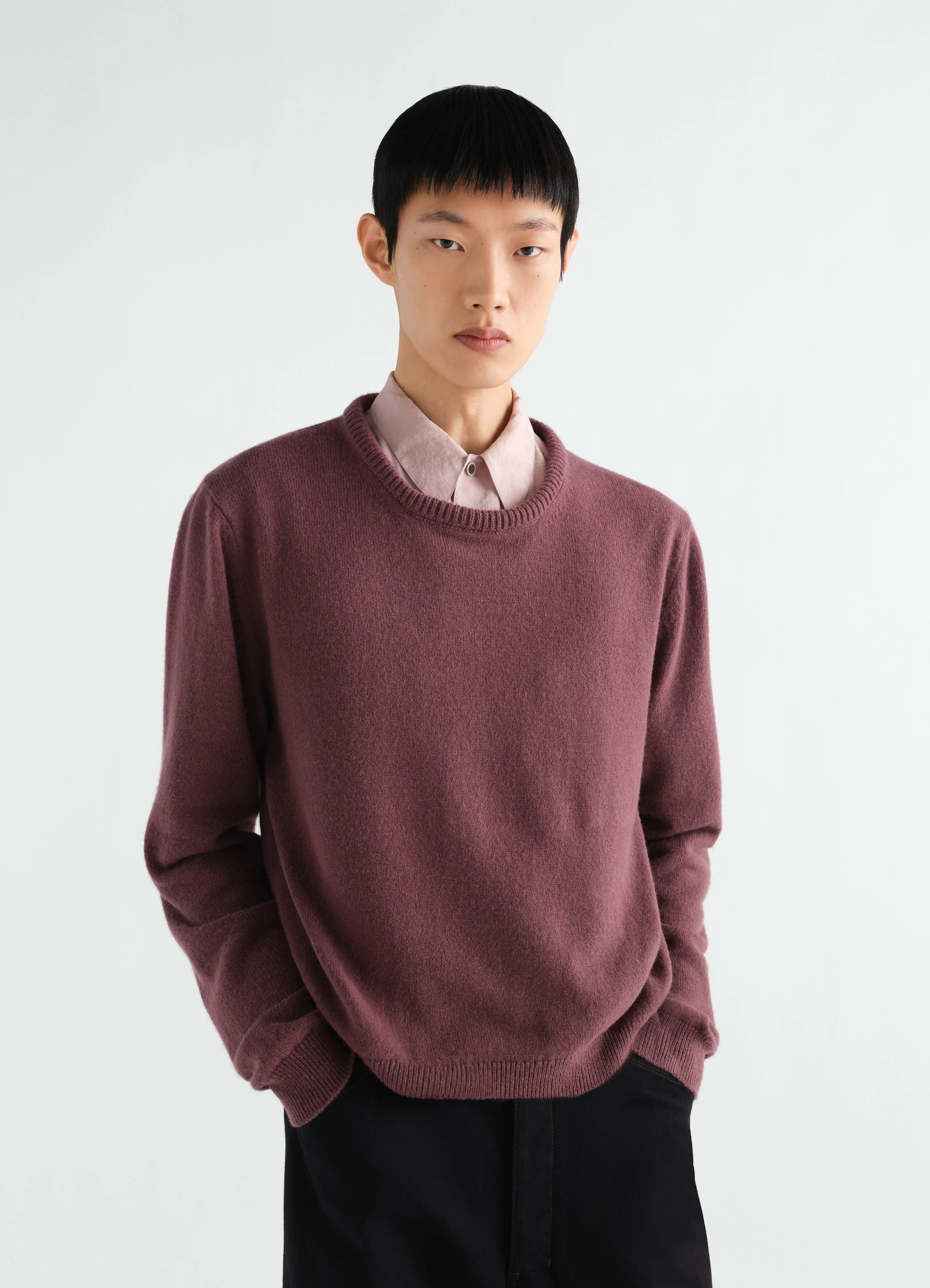 CREW-NECK SWEATER IN ALPACA WOOL BLEND sold by Lemaire