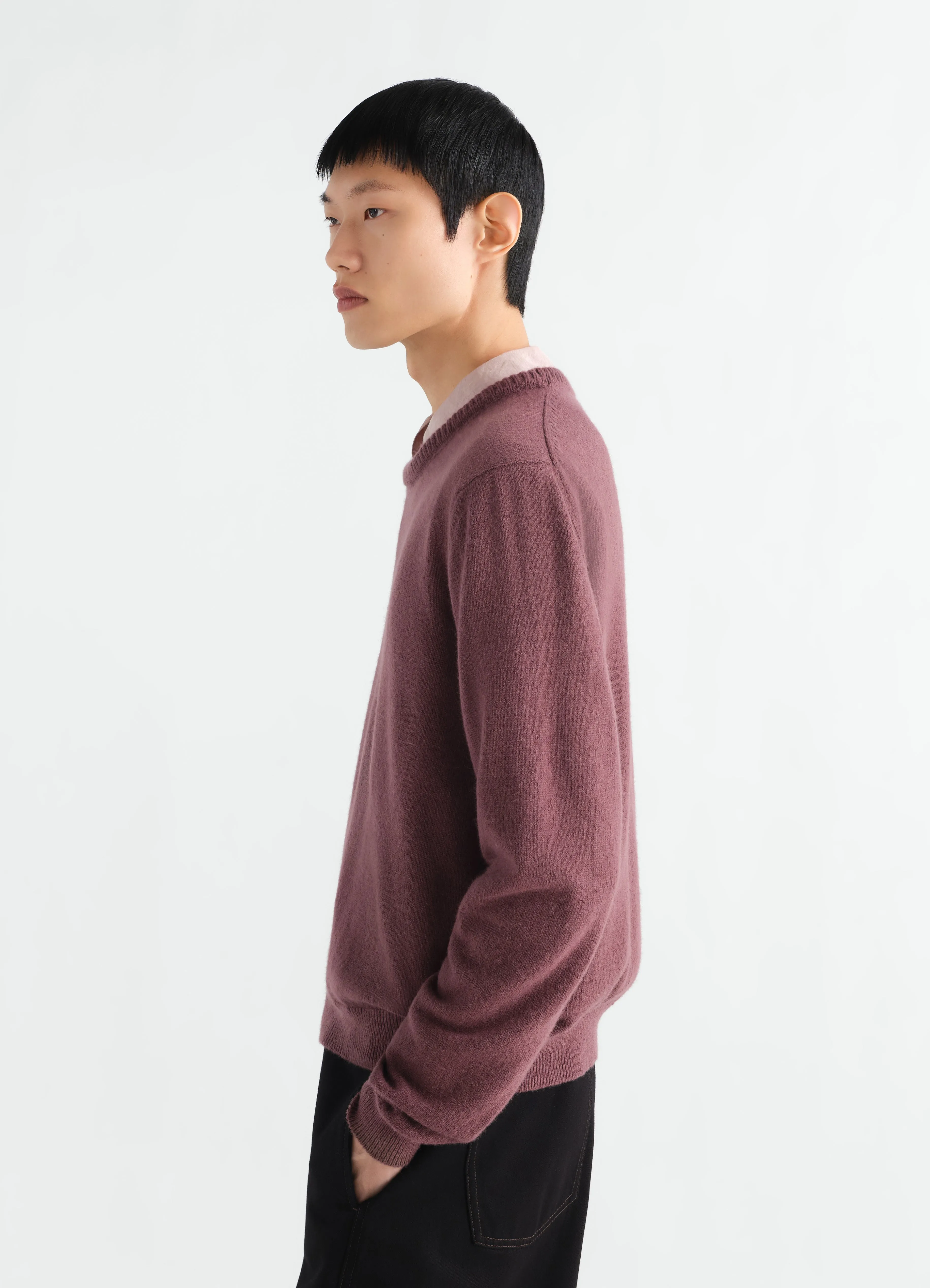 CREW-NECK SWEATER IN ALPACA WOOL BLEND sold by Lemaire product image thumbnail 3