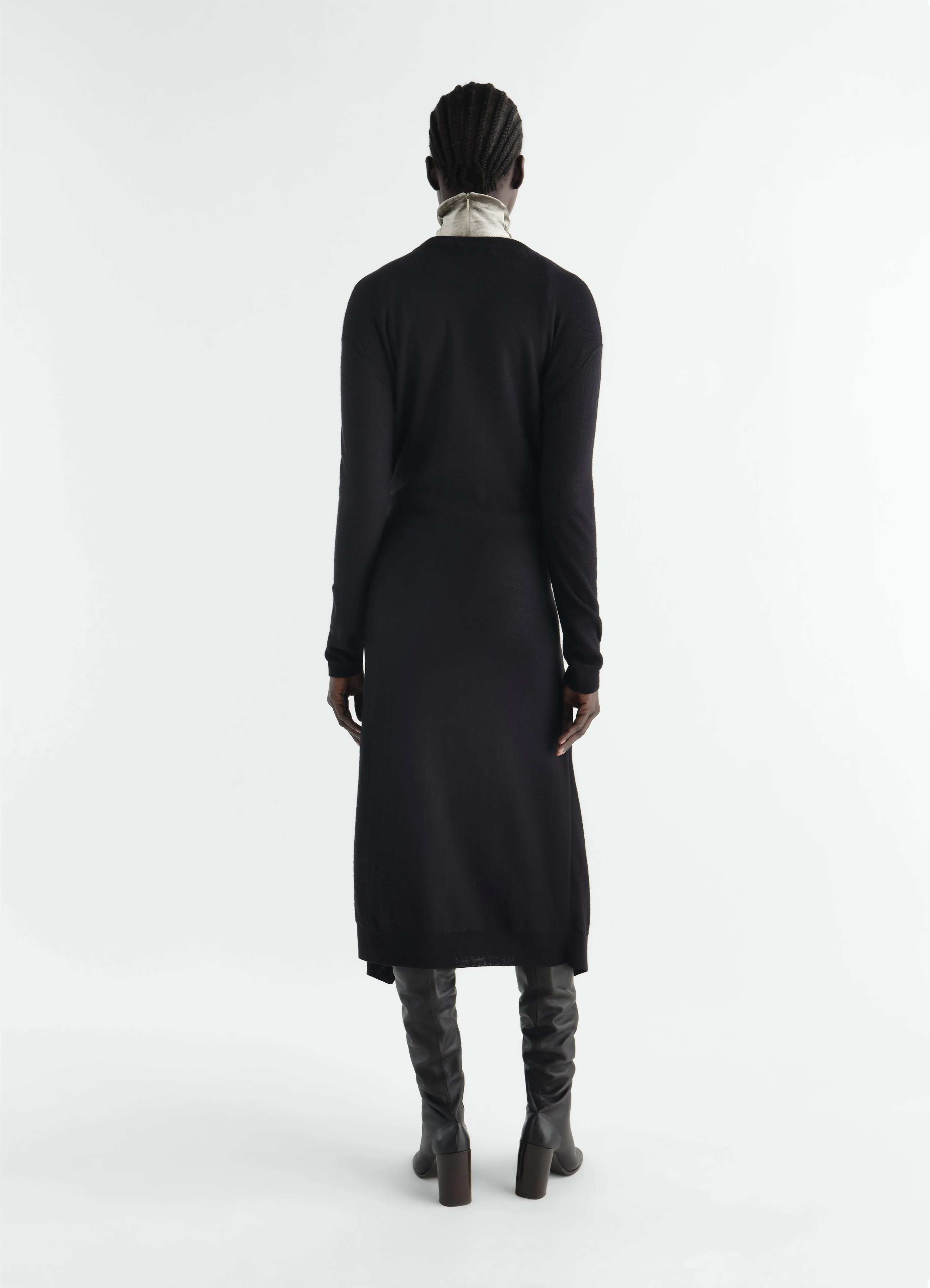 BUTTONED DRESS IN MERINO WOOL BLEND sold by Lemaire product image thumbnail 4