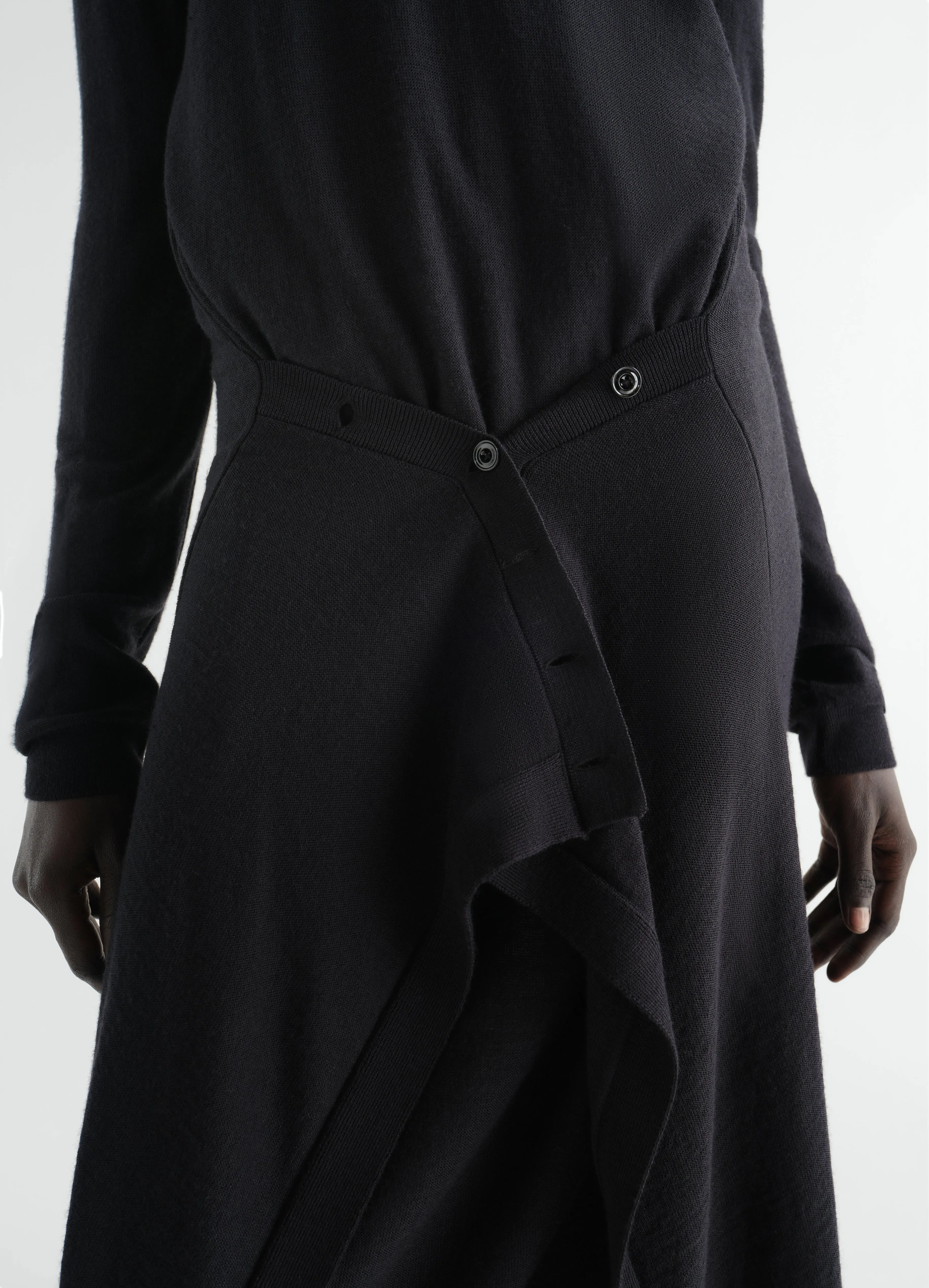 BUTTONED DRESS IN MERINO WOOL BLEND sold by Lemaire product image thumbnail 2