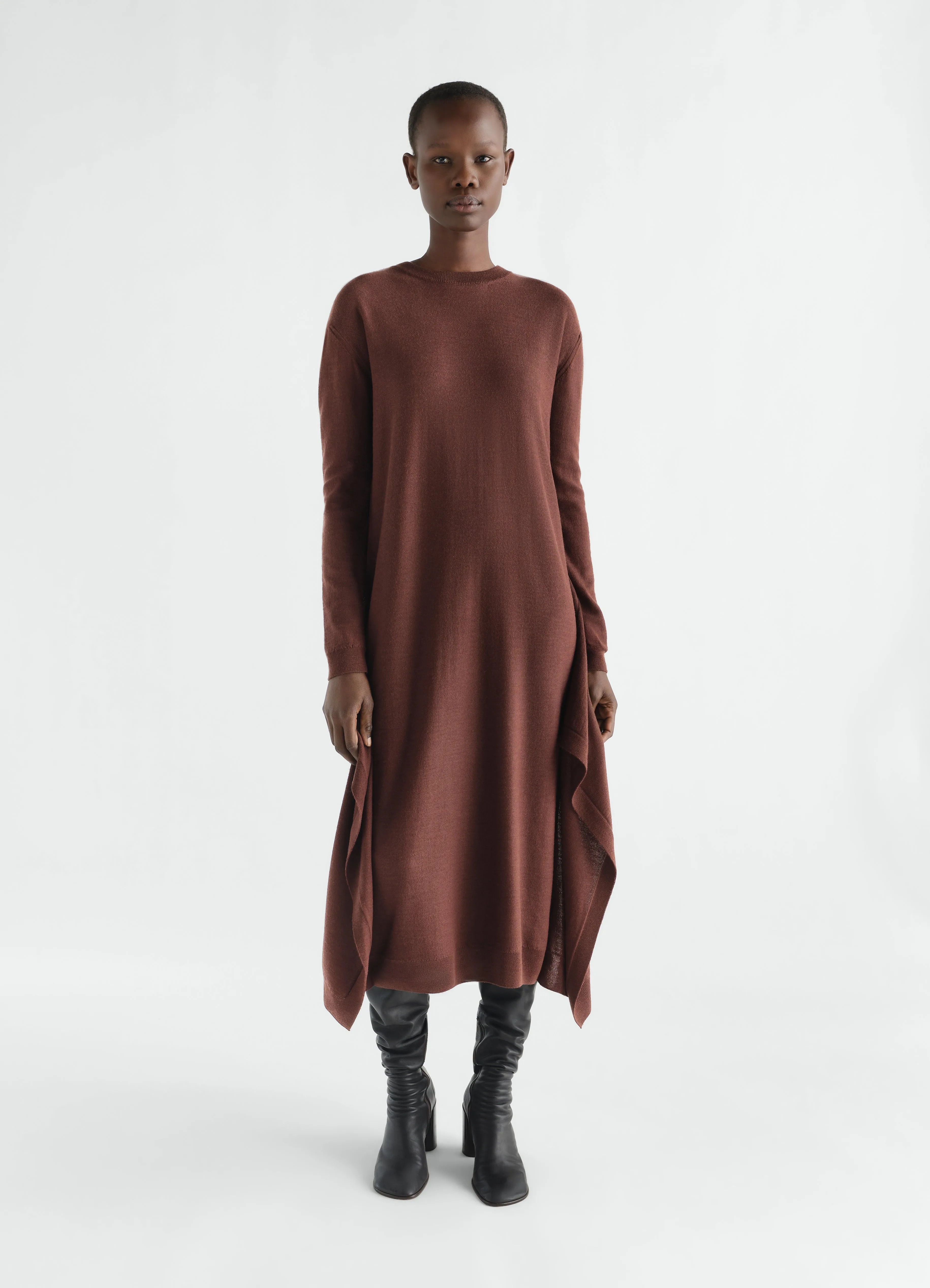 BUTTONED DRESS IN MERINO WOOL BLEND sold by Lemaire product image thumbnail 3
