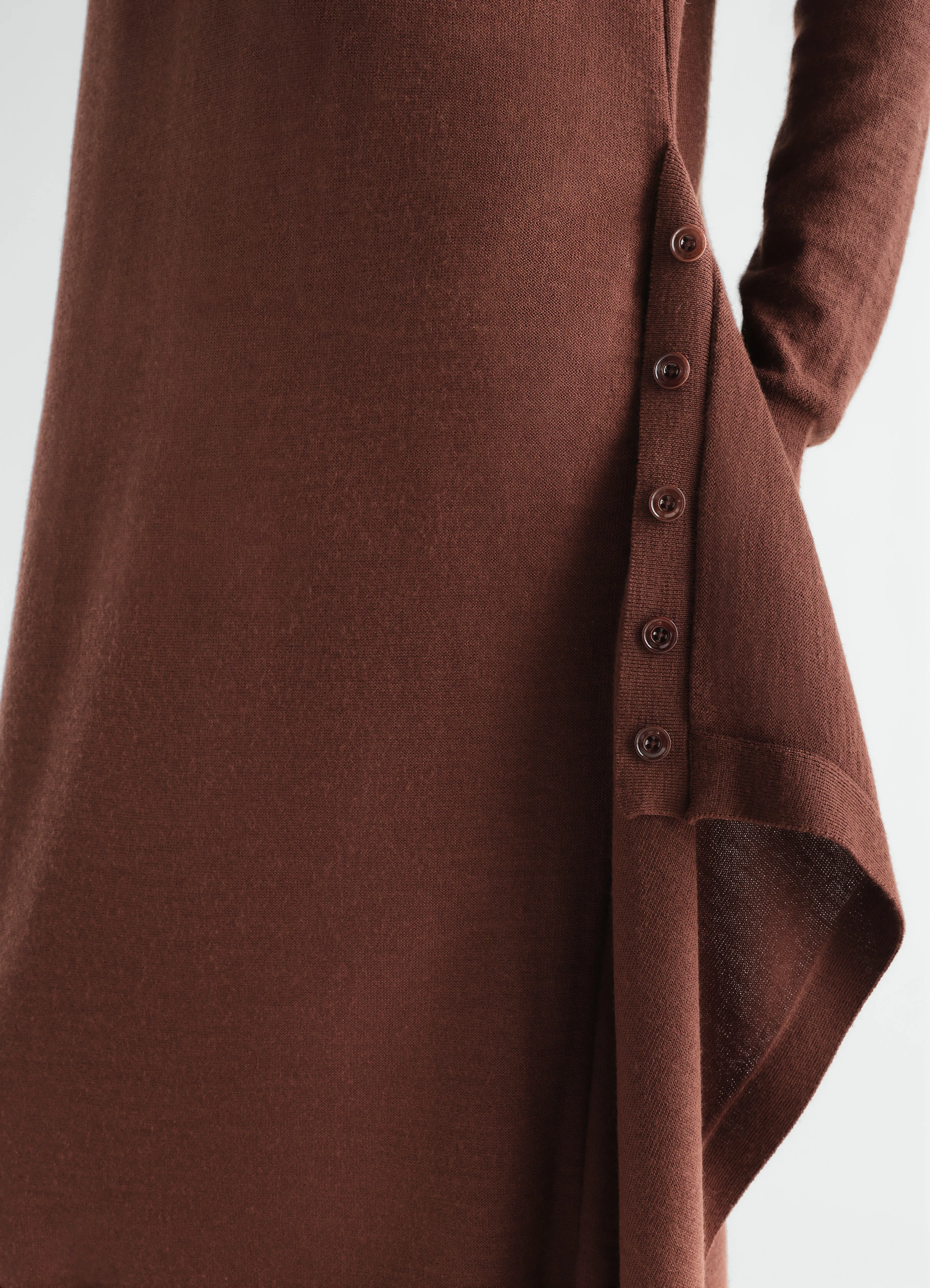 BUTTONED DRESS IN MERINO WOOL BLEND sold by Lemaire product image thumbnail 2
