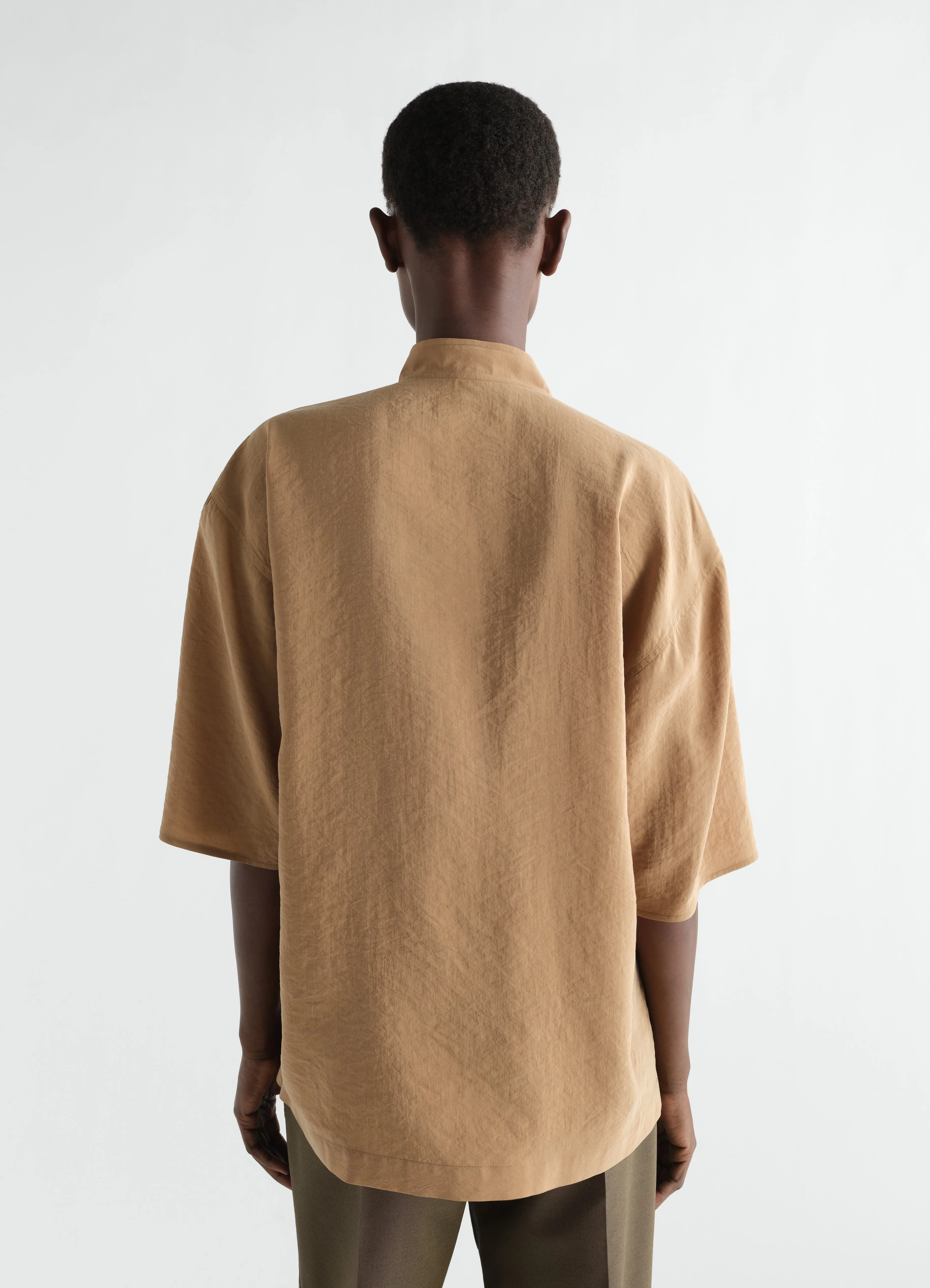 SOFT COLLAR TOP IN DRY SILK sold by Lemaire product image thumbnail 5