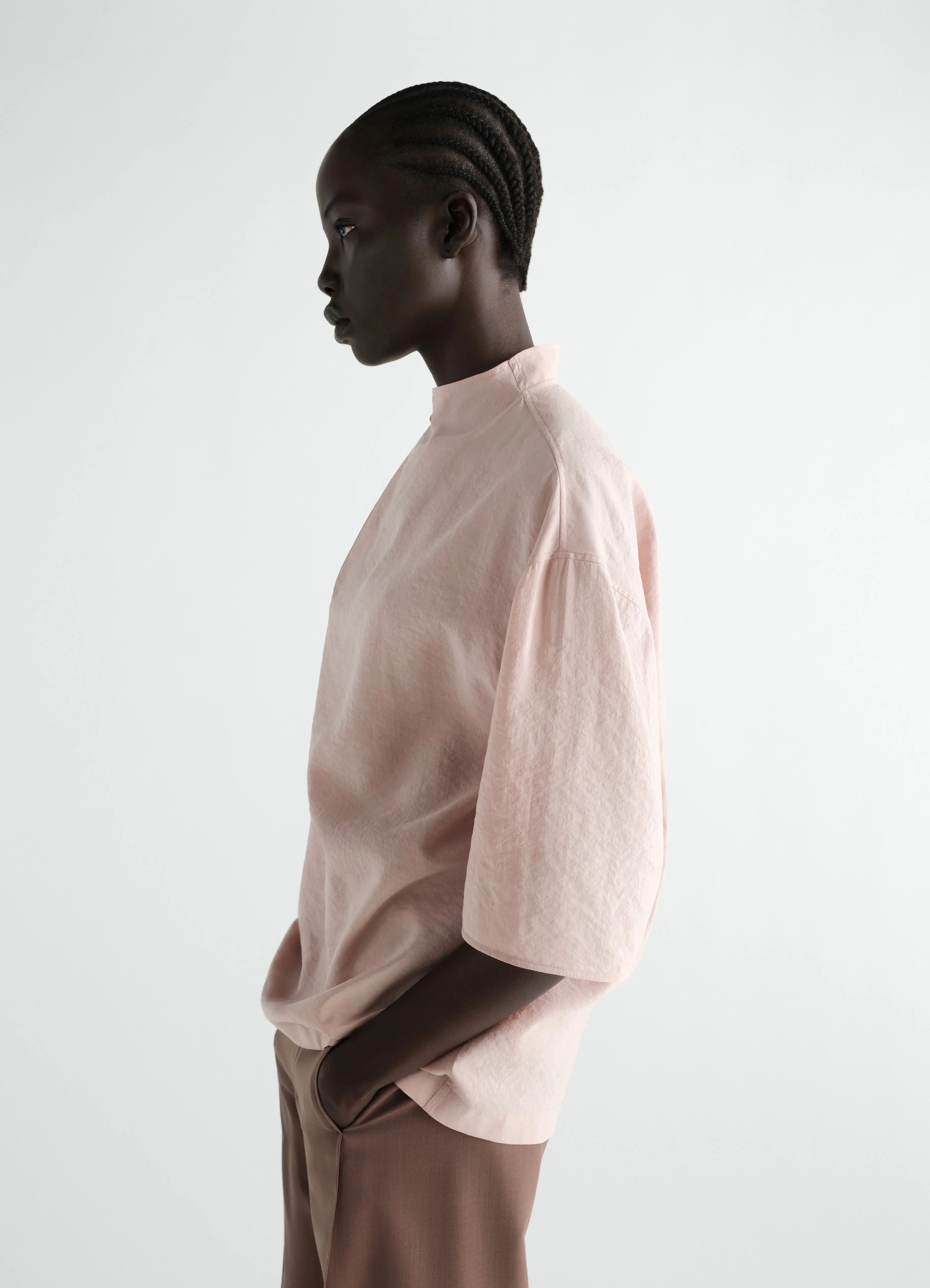 SOFT COLLAR TOP IN DRY SILK sold by Lemaire product image thumbnail 3