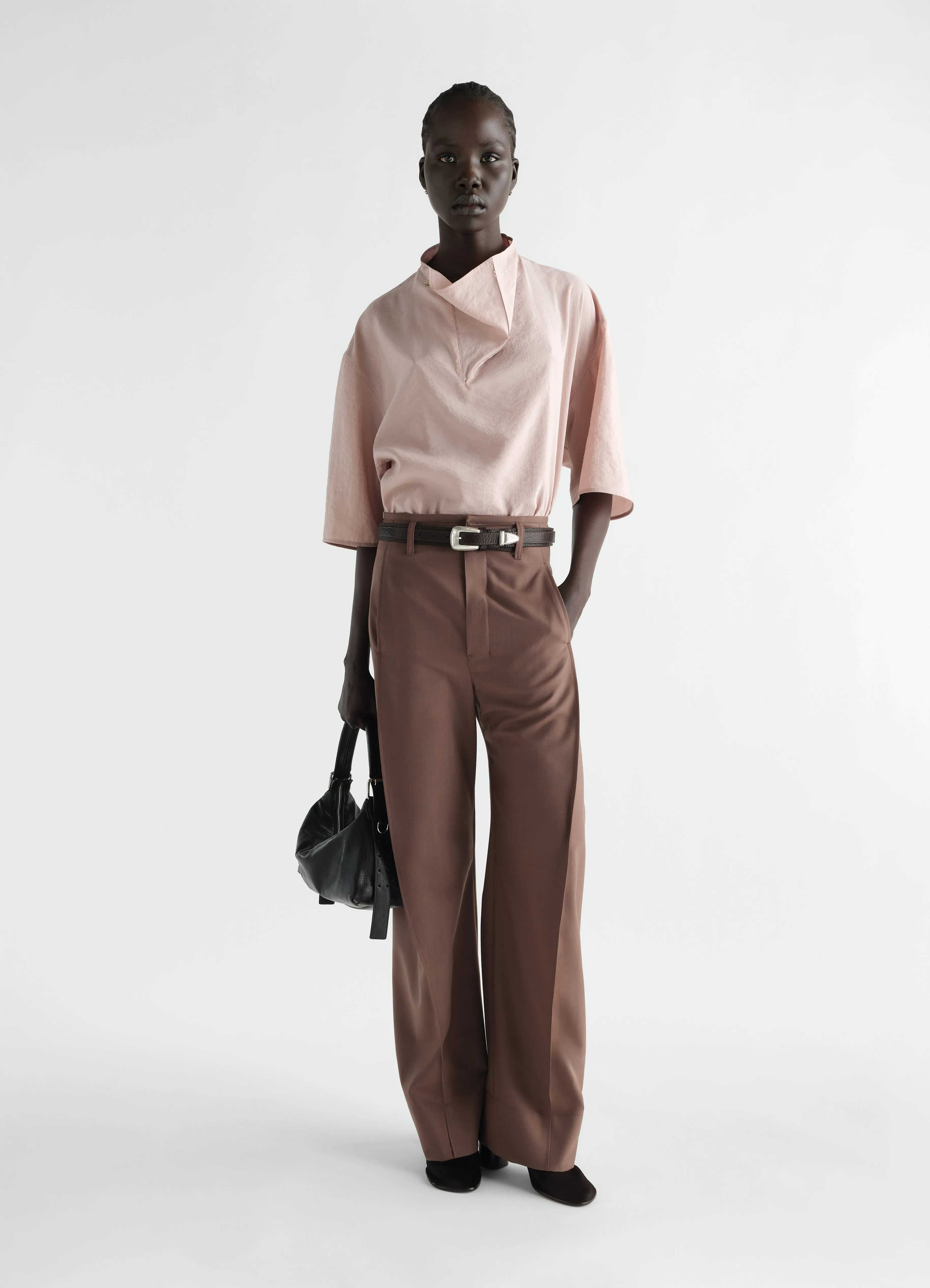 SOFT COLLAR TOP IN DRY SILK sold by Lemaire product image thumbnail 2