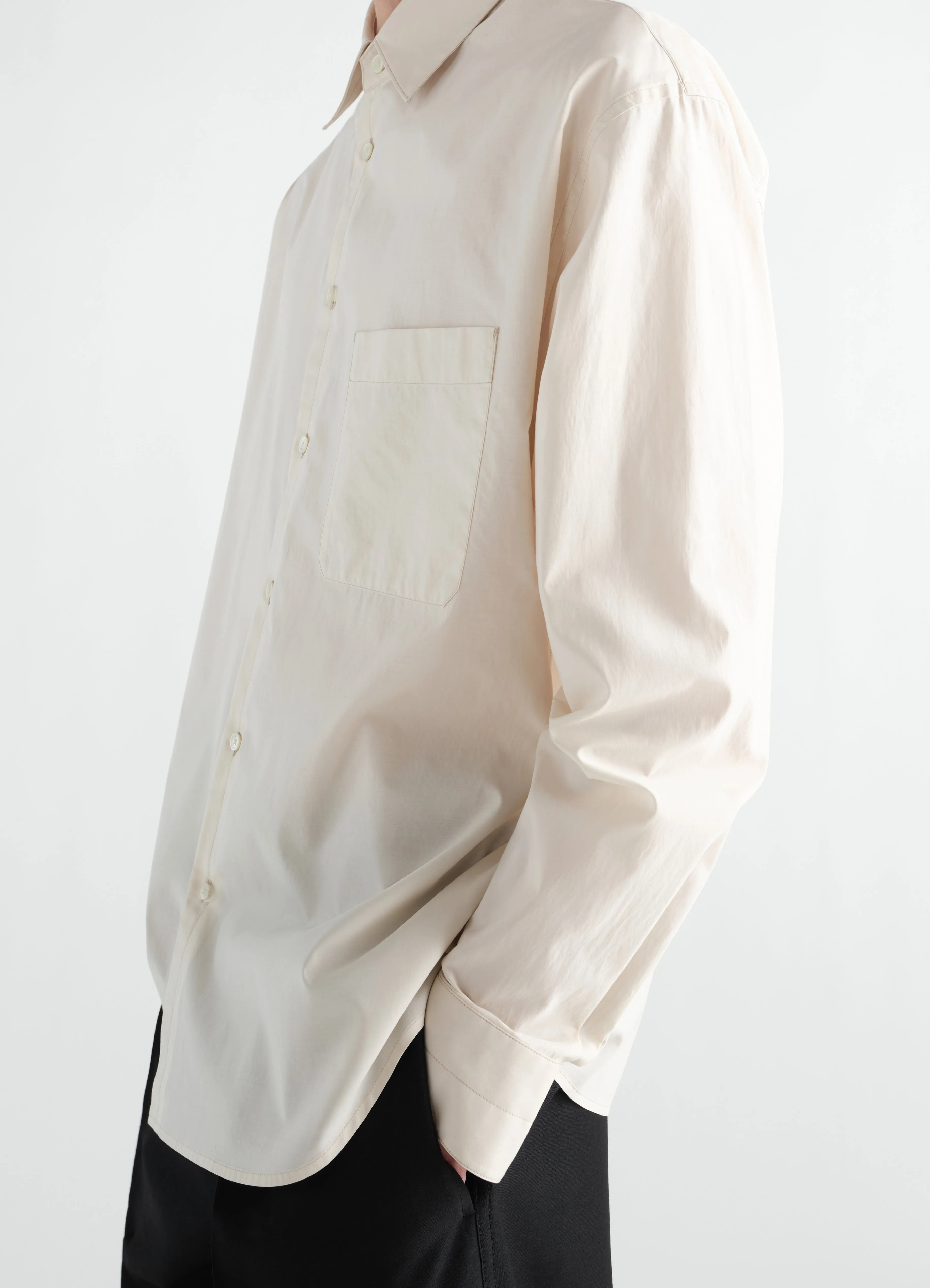 REGULAR SHIRT IN WASHED COTTON SILK sold by Lemaire product image thumbnail 4