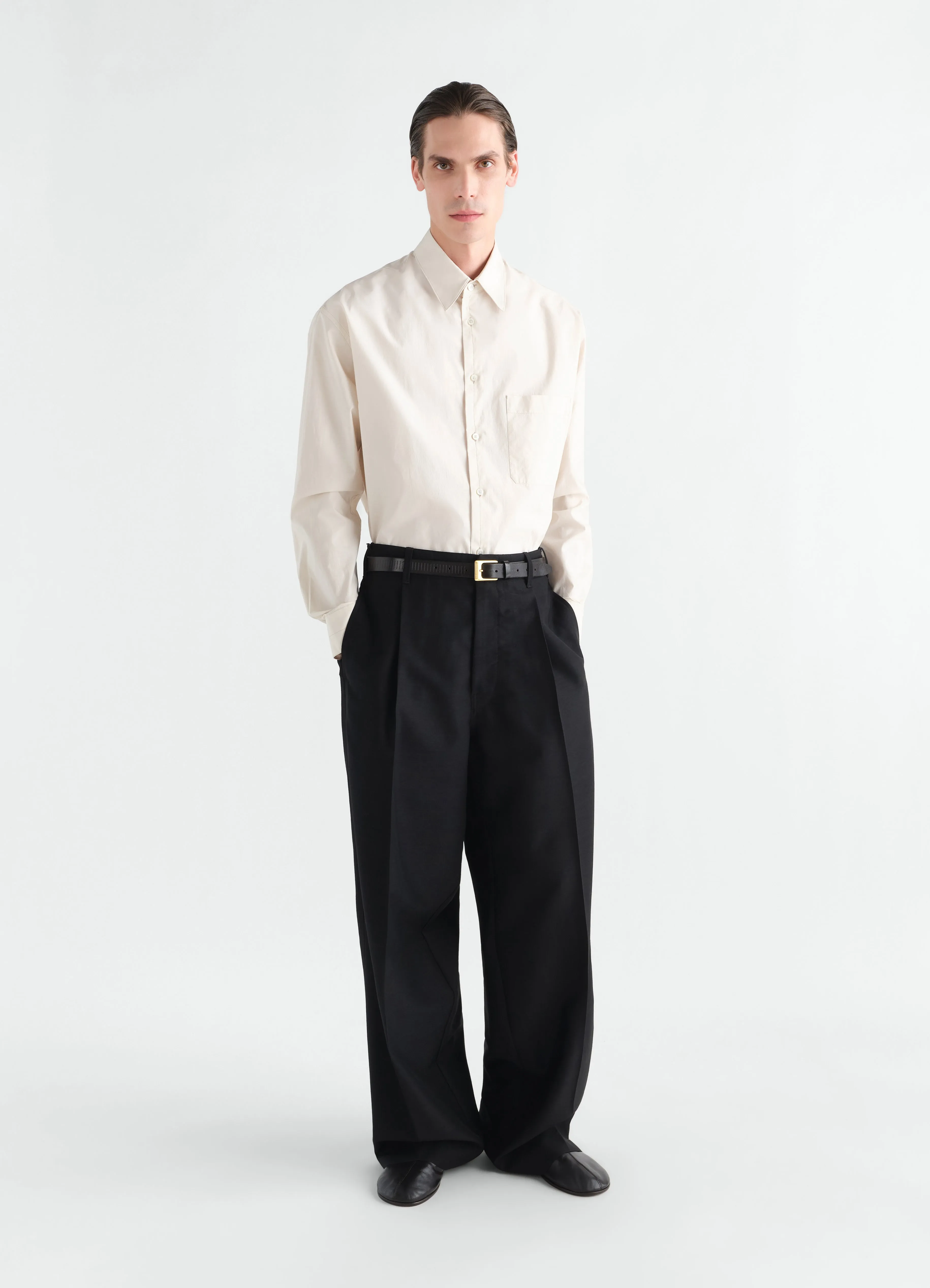 REGULAR SHIRT IN WASHED COTTON SILK sold by Lemaire product image thumbnail 2