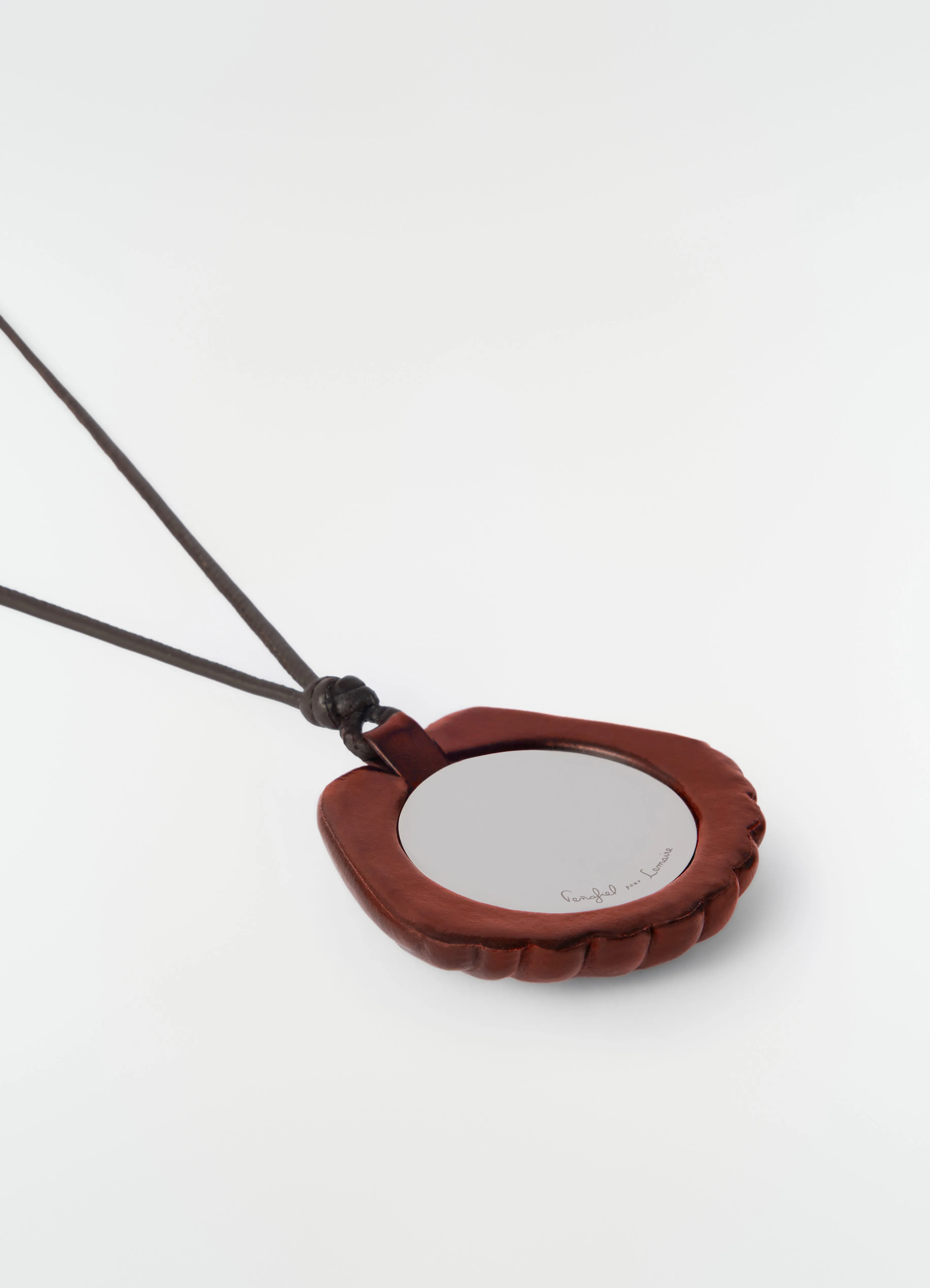 SHELL MIRROR IN PATINATED CALFSKIN sold by Lemaire product image thumbnail 3