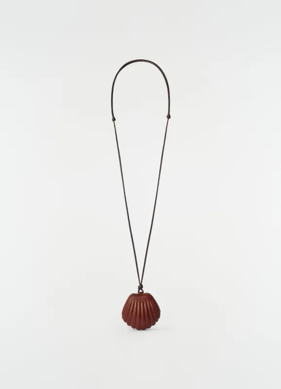 SHELL MIRROR IN PATINATED CALFSKIN made by Lemaire