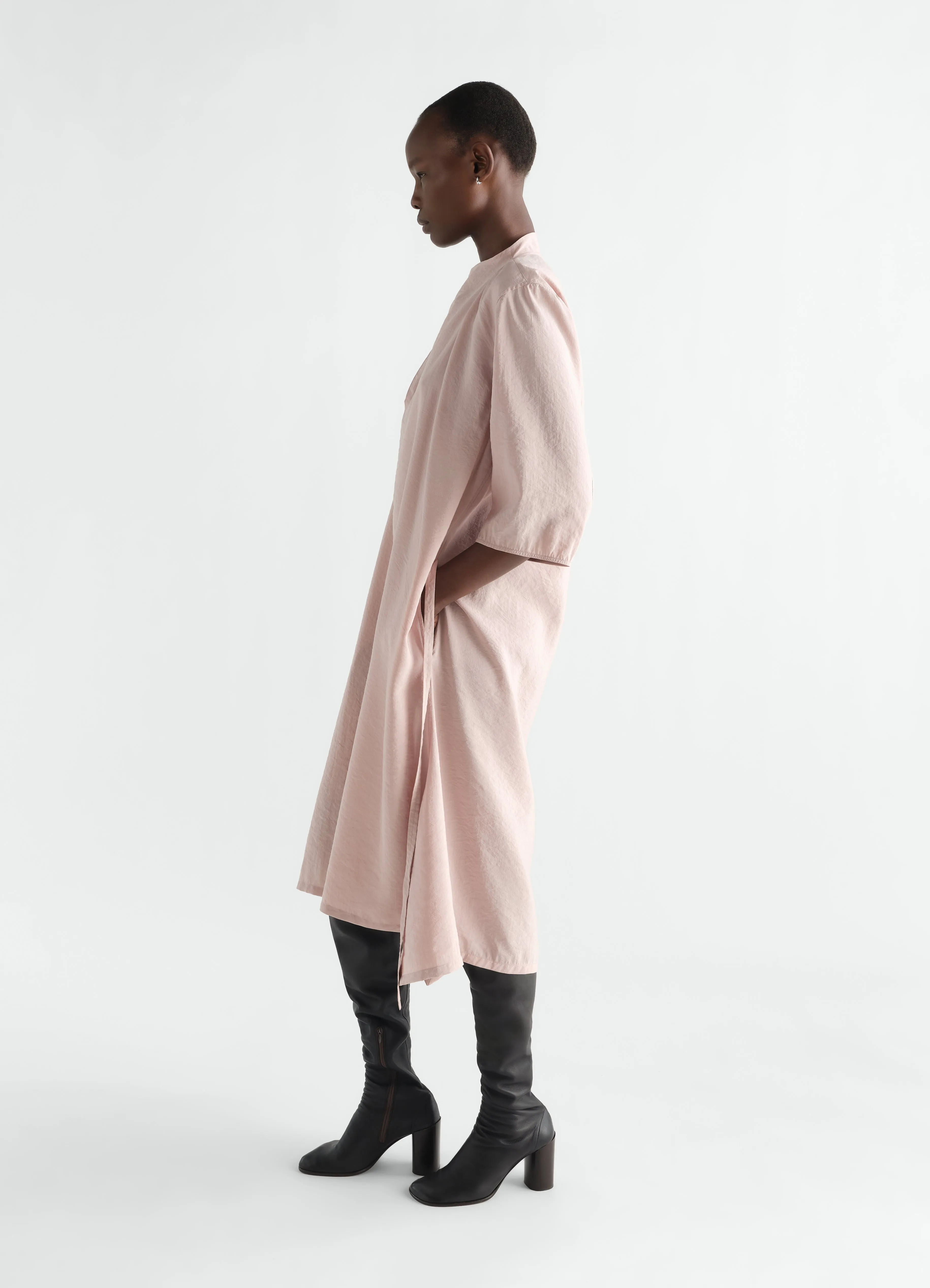 SOFT-COLLAR DRESS IN DRY SILK sold by Lemaire product image thumbnail 4