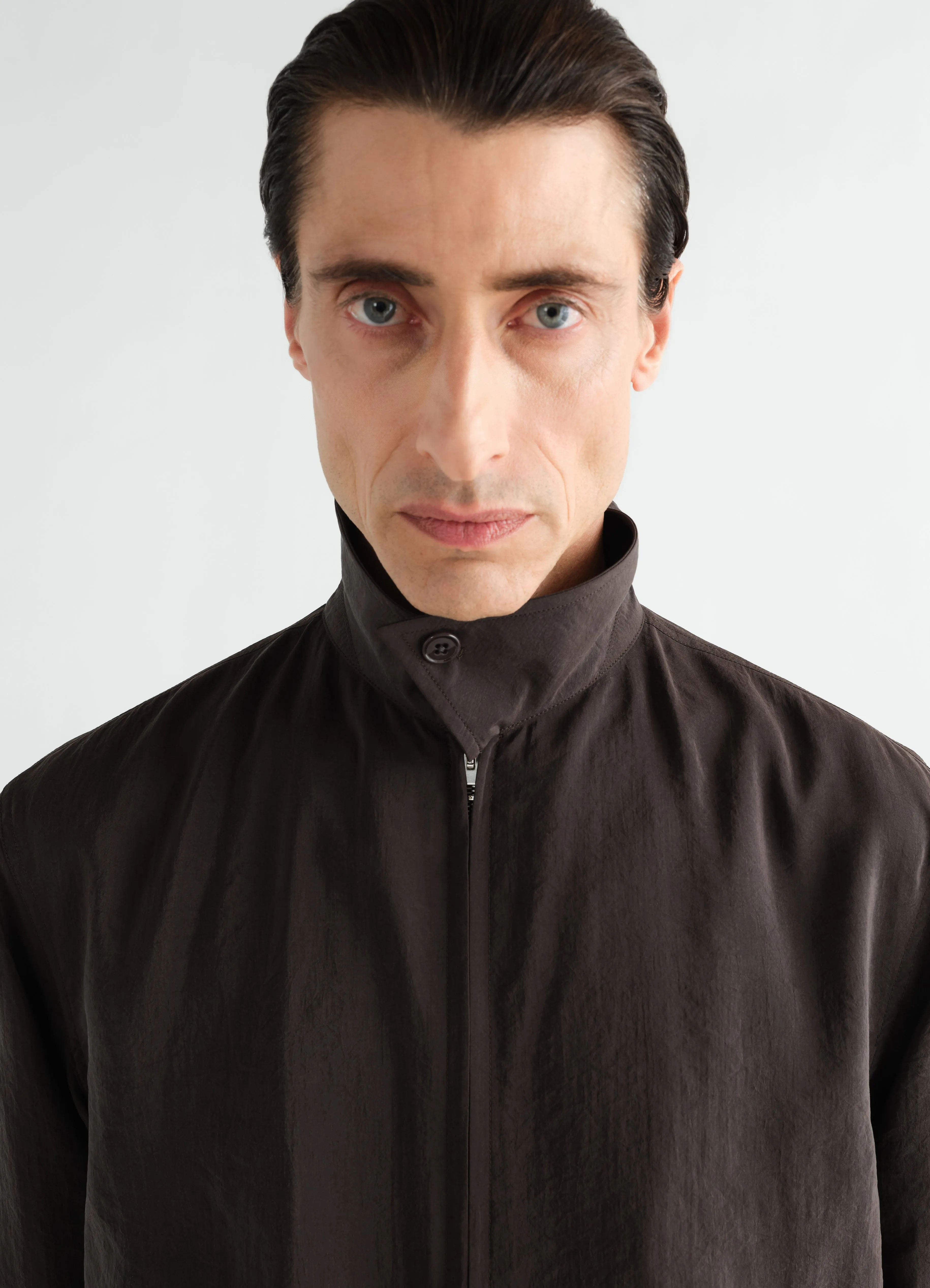 LIGHT ZIPPED BLOUSON IN DRY SILK sold by Lemaire product image thumbnail 4
