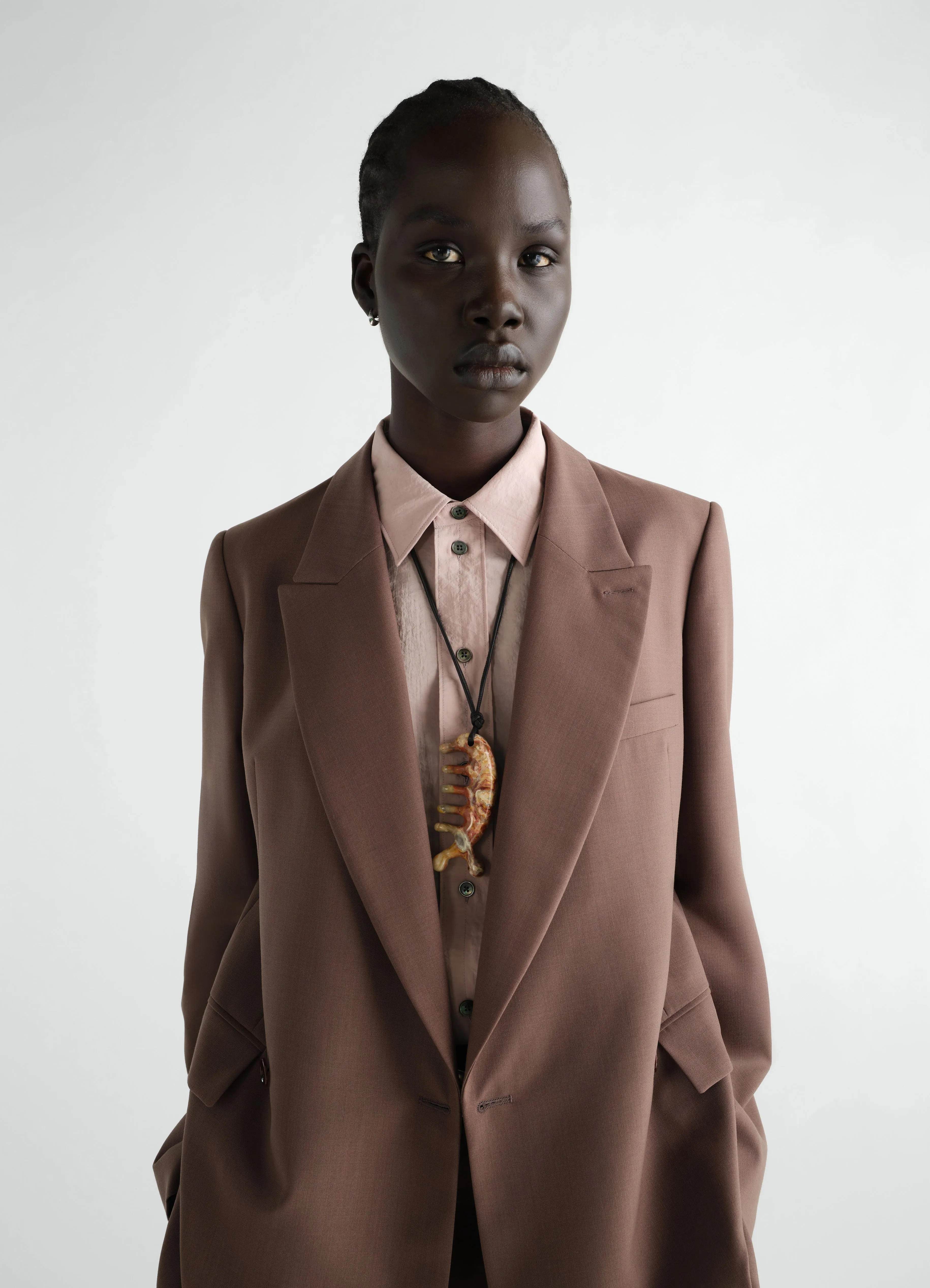 BELUGA GUA SHA NECKLACE IN YELLOW JASPER sold by Lemaire product image thumbnail 2