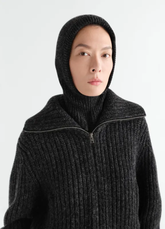 BALACLAVA IN ALPACA AND YAK WOOL BLEND made by Lemaire