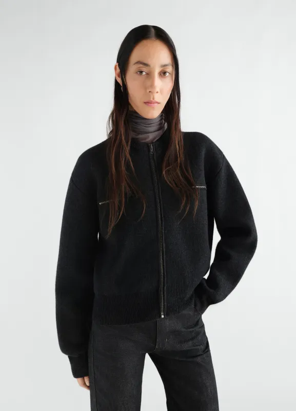 ZIPPED TOP IN ALPACA WOOL BLEND made by Lemaire