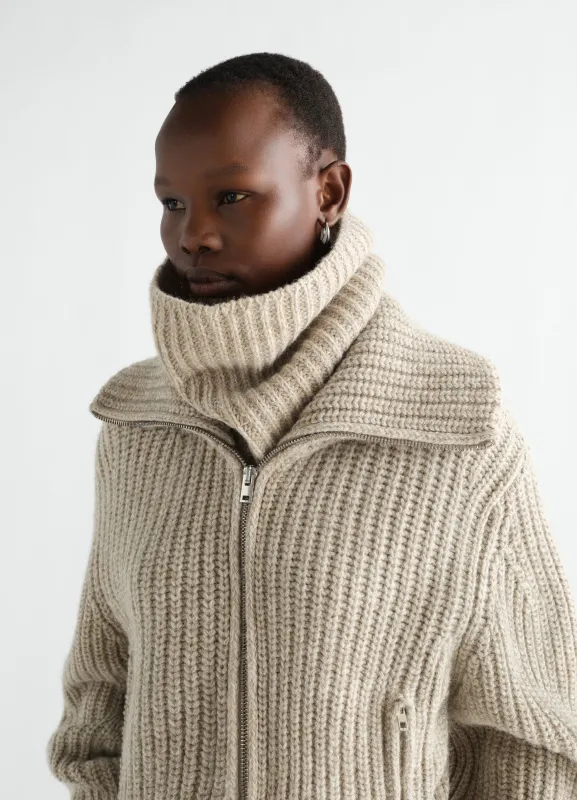 NECK WARMER IN ALPACA AND YAK WOOL BLEND made by Lemaire